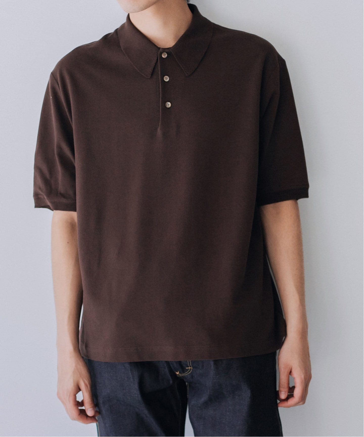 L'ECHOPPE レショップ　 【LE / エルイー】 SEED STITCH LE / エルイー】 SEED STITCH（ポロシャツ）｜L'ECHOPPE（レ