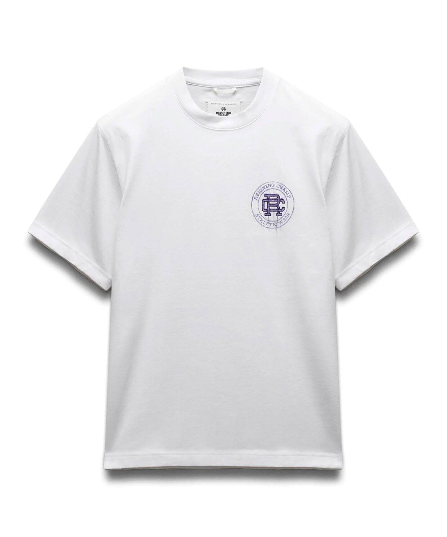 【REIGNING CHAMP】ウォーターカラー OG ロゴ Tシャツ ★ 定番 MIDWEIGHT JERSEY WATER COLOUR T-SHIRT（Tシャツ／カットソー