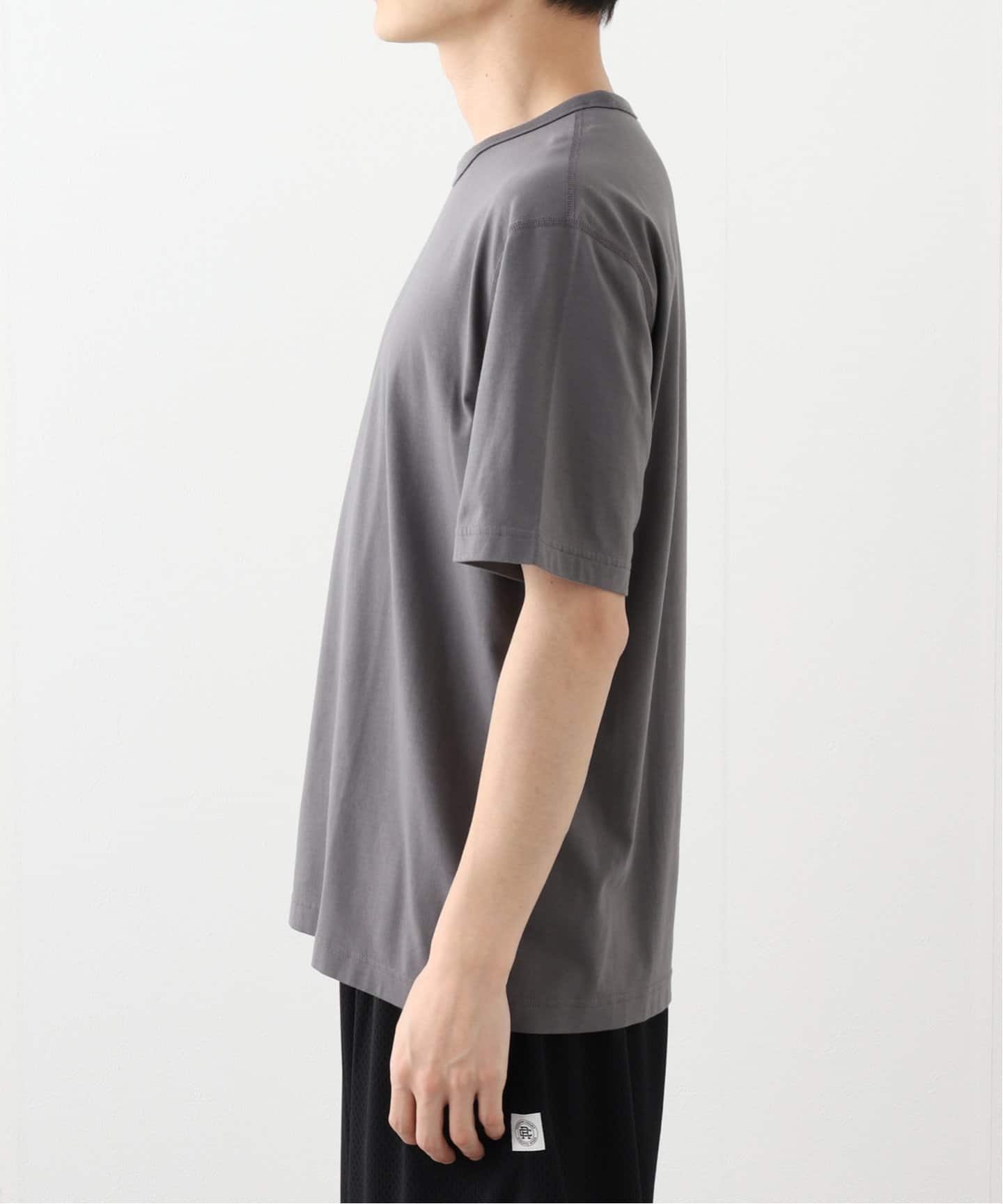 RUFFLOG グレー Tシャツ チャンピオン Champion メンズ 半袖Tシャツ SHORT SLEEVE T