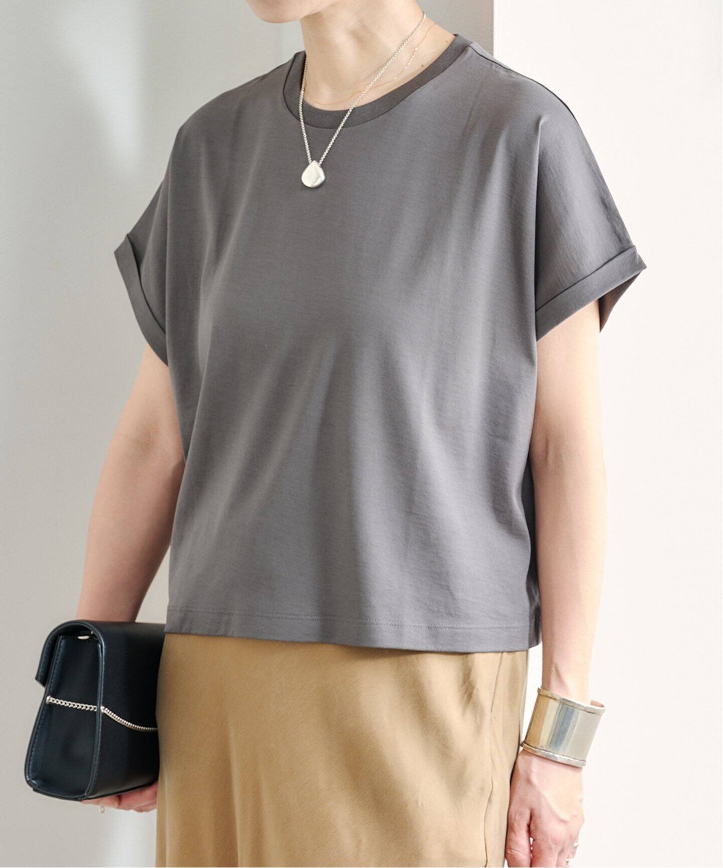 HANDVAERK 60/2 CREW NECK WIDE T-SHIRT（Tシャツ／カットソー