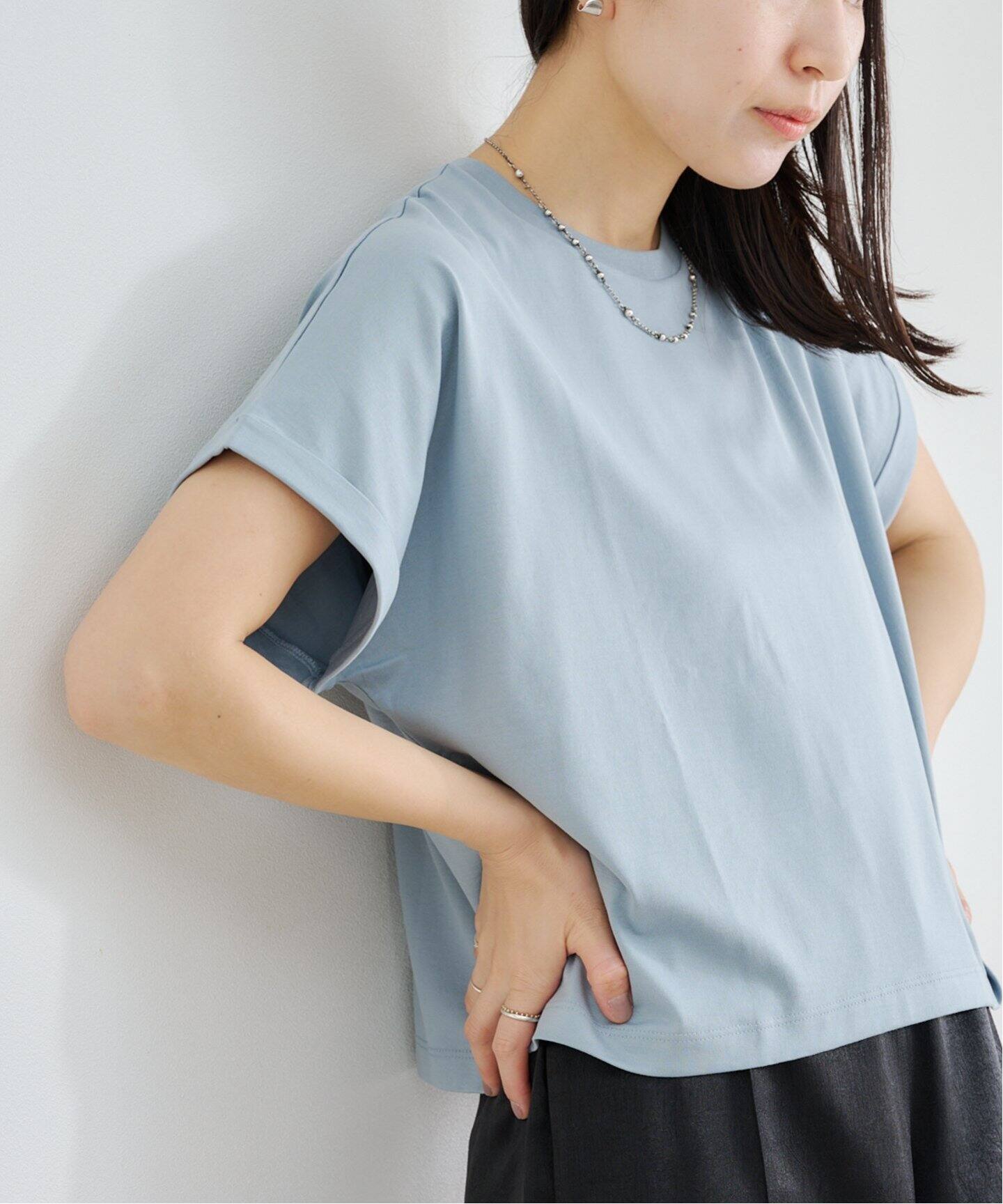 HANDVAERK 60/2 CREW NECK WIDE T-SHIRT（Tシャツ／カットソー
