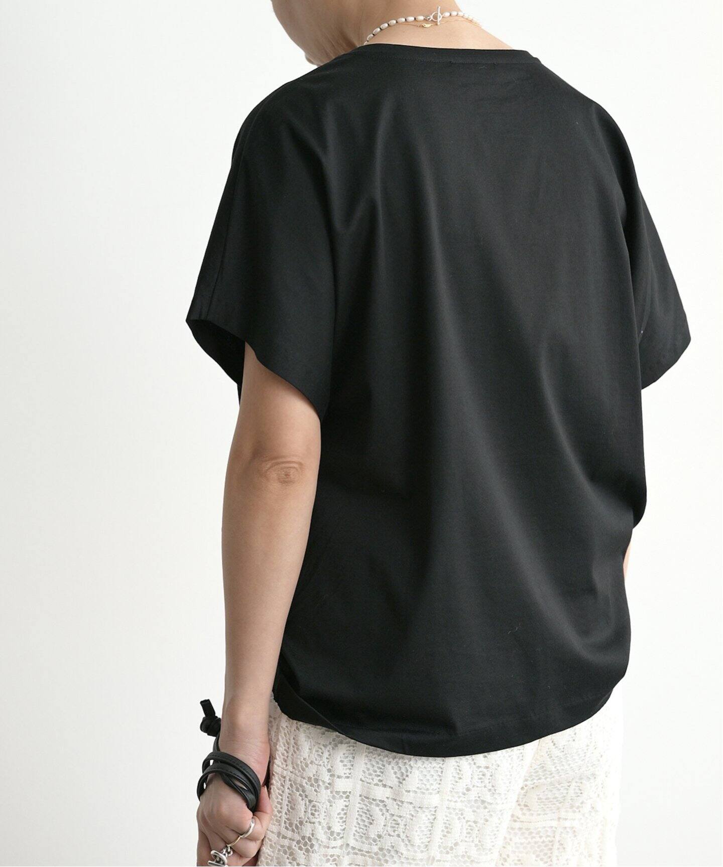 FRAMeWORK - 未使用・ATONのSUVIN60/2ラウンドヘムTシャツ・ネイビー ATON tシャツ ATON(エイトン) 別注 SUVIN60/2 SEMI ROUND-HEM T
