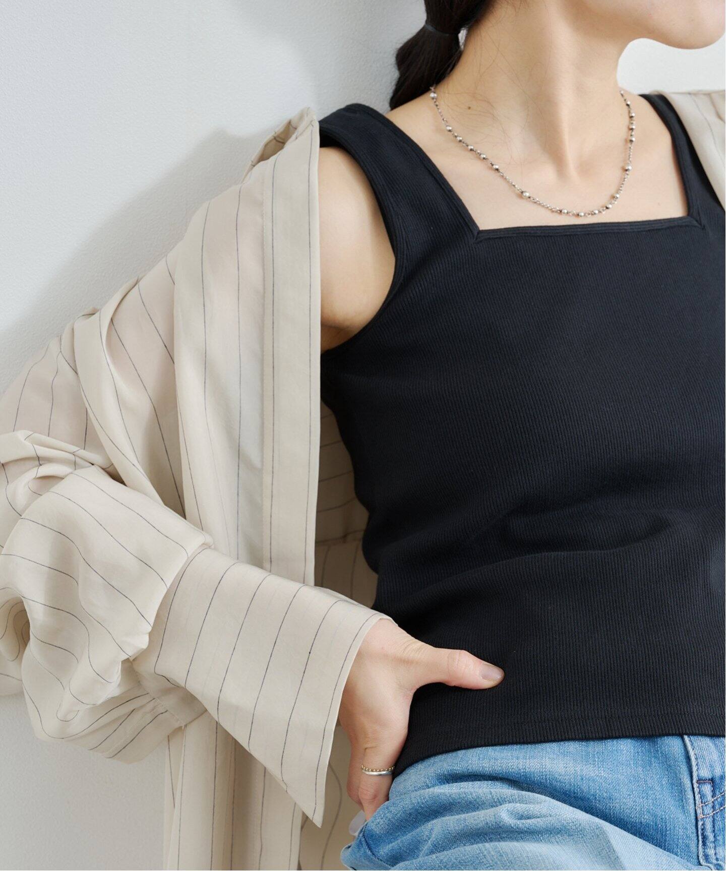 Gymphlex SQUARE NECK TANK TOP（タンクトップ）｜BOICE FROM
