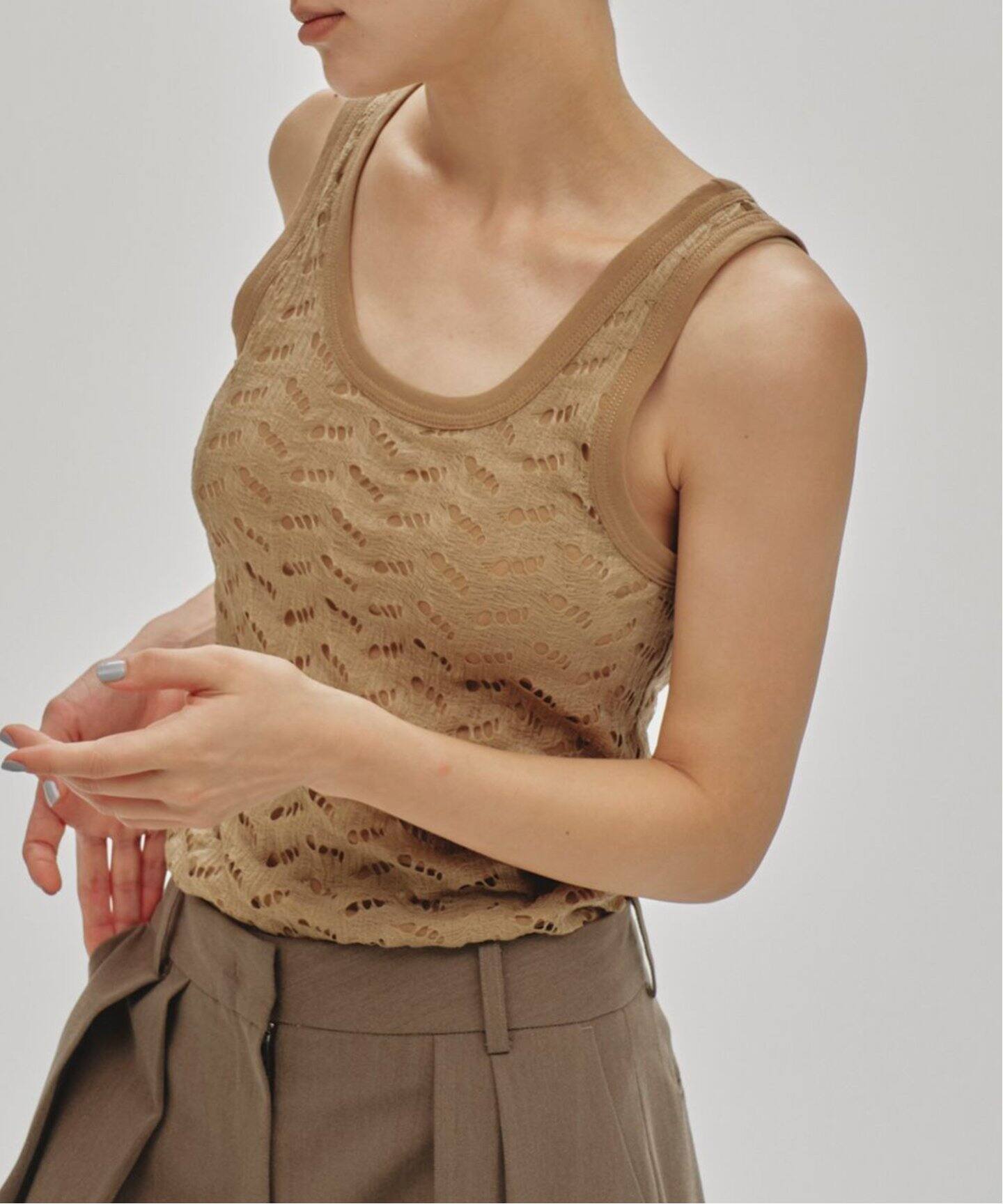 TODAYFUL Jacquard Sheer Tanktop 12510601（タンクトップ）｜BOICE 