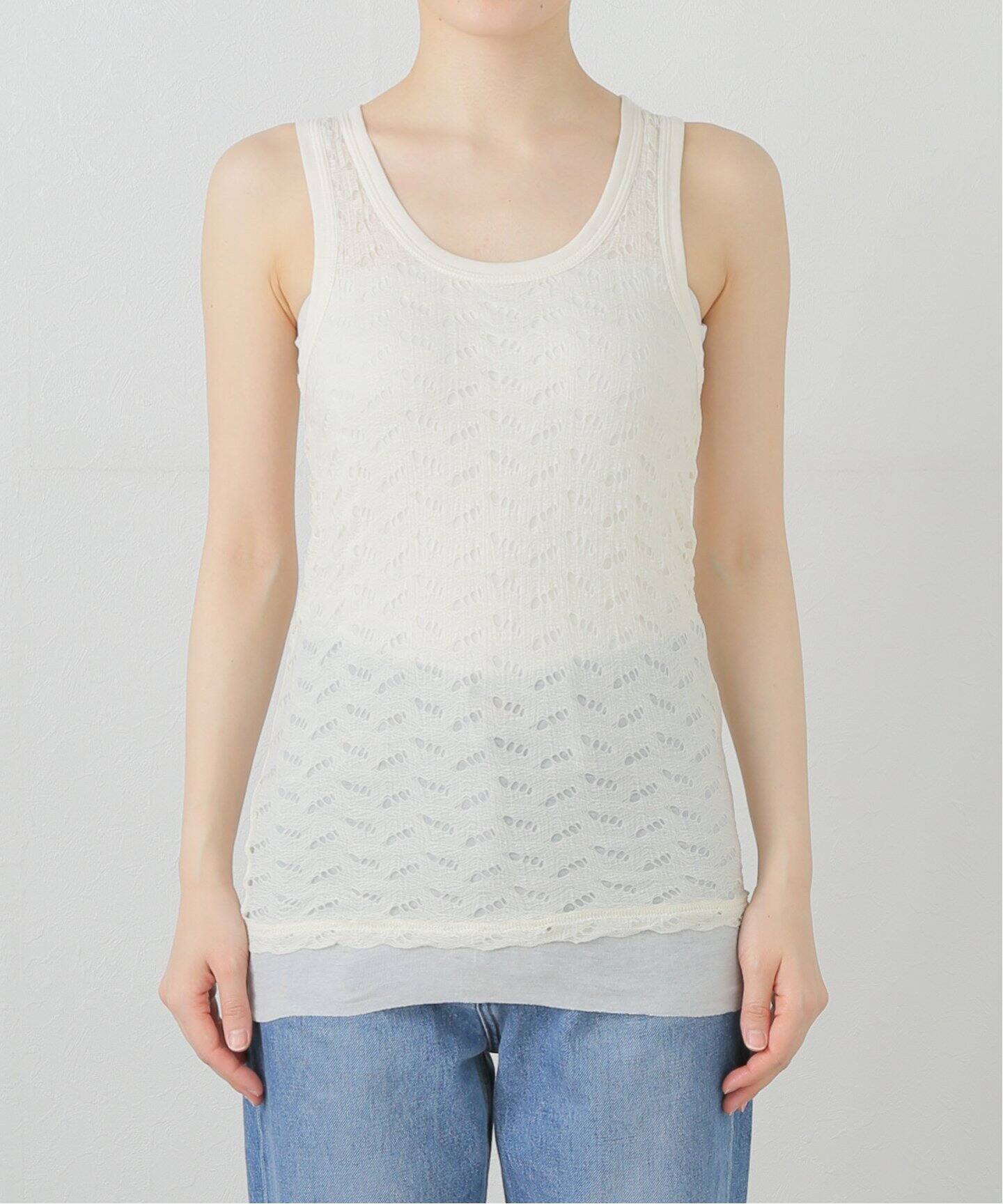 TODAYFUL Jacquard Sheer Tanktop 12510601（タンクトップ