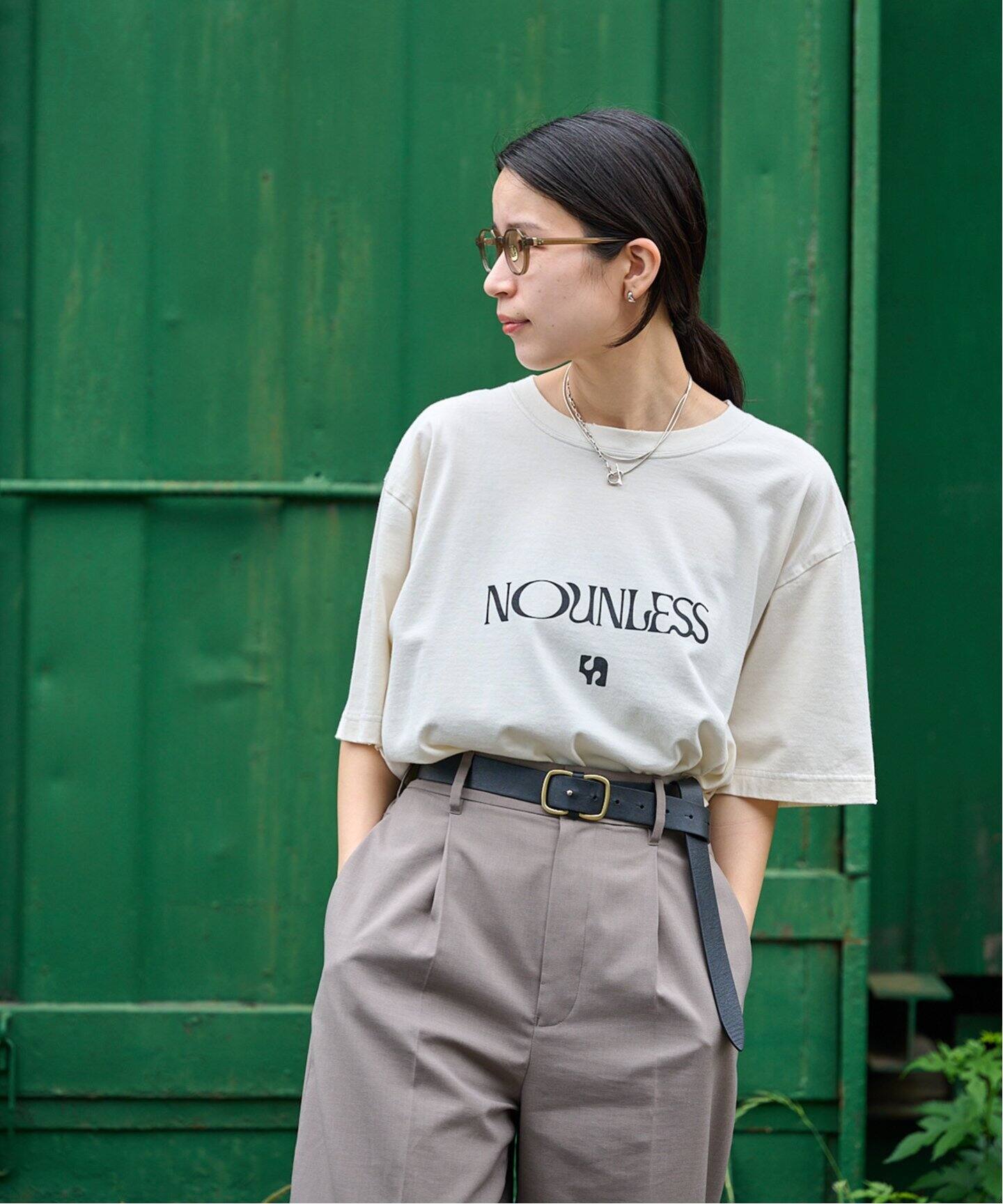 NOUNLESS NL LOGO MARK OVER TEE（Tシャツ／カットソー）｜BOICE