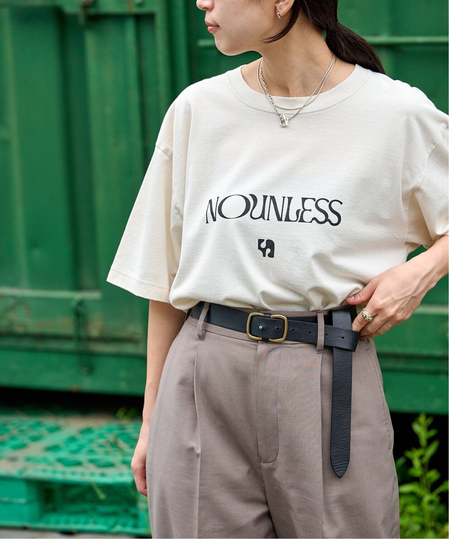 NOUNLESS NL LOGO MARK OVER TEE（Tシャツ／カットソー）｜BOICE