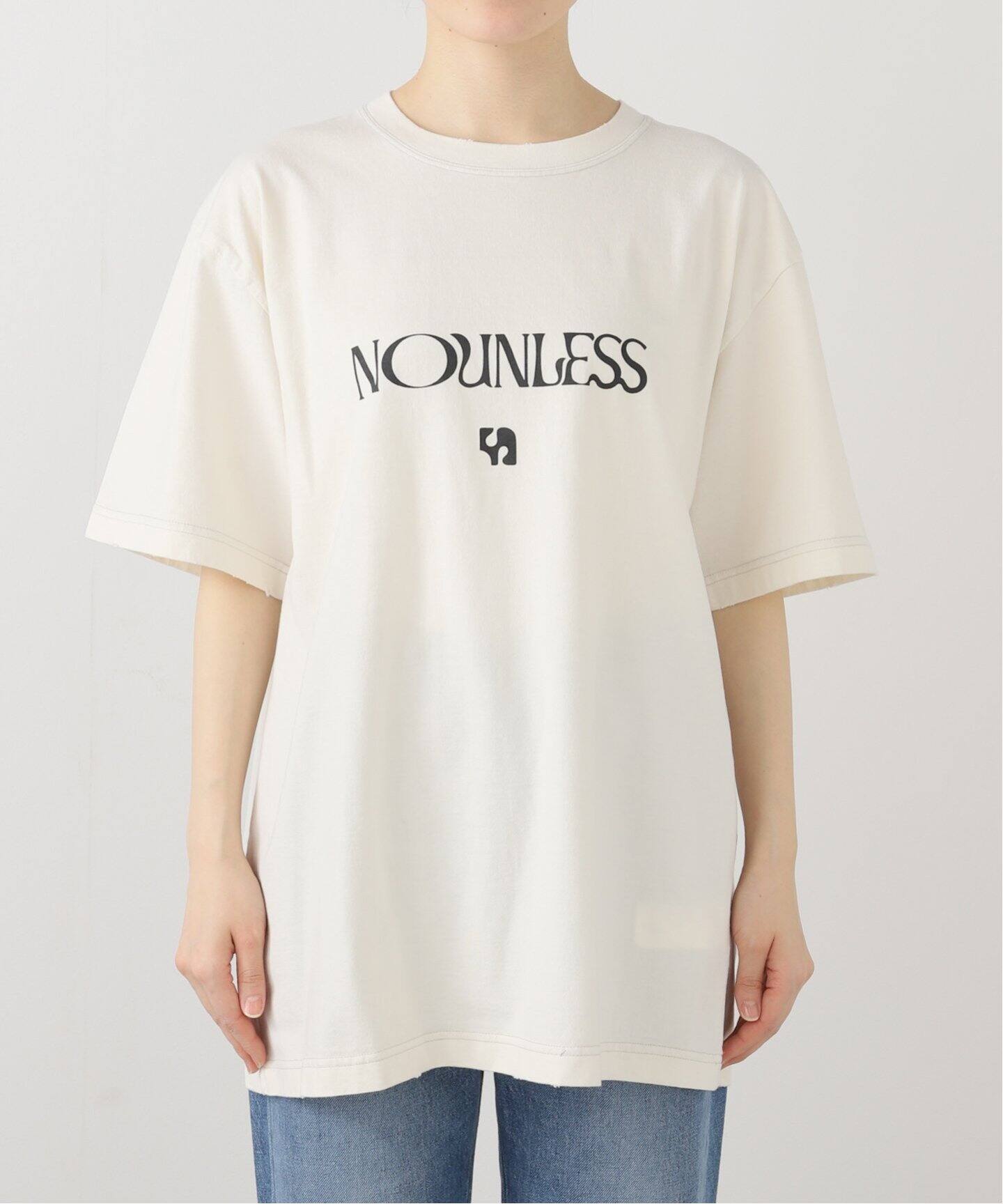 NOUNLESS NL LOGO MARK OVER TEE（Tシャツ／カットソー）｜BOICE