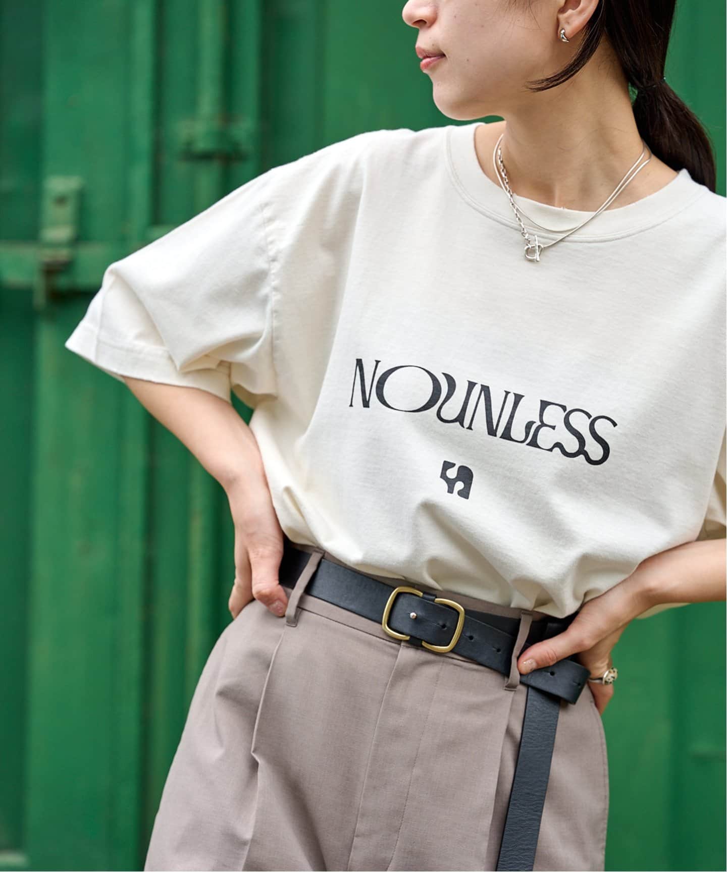 NOUNLESS オーバー Tシャツ NOUNLESS UNIFORM BIG TEE