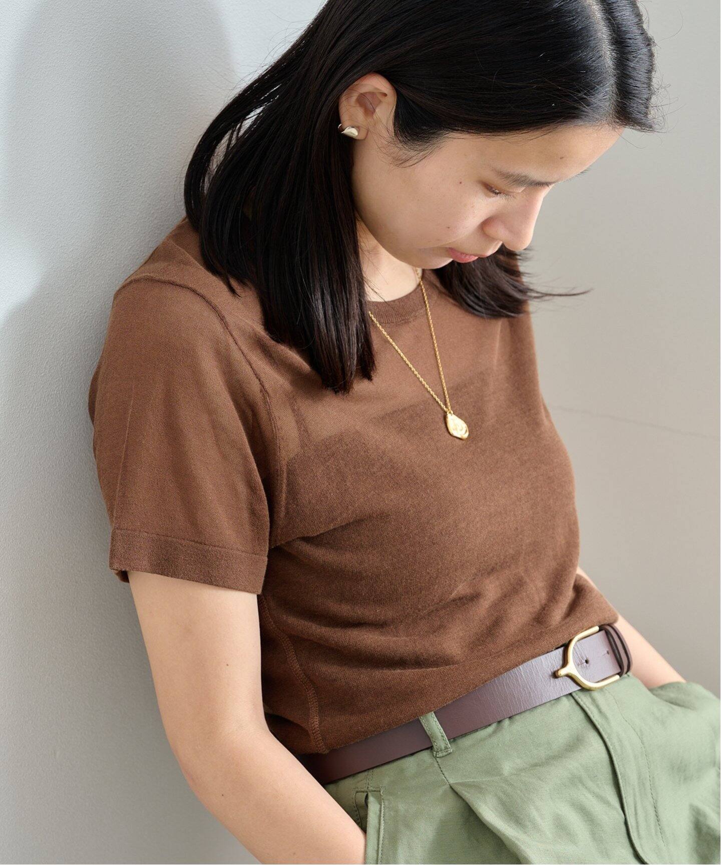 ETRE TOKYOハーフスリーブニットポロ ハーフスリーブニットポロ（Tシャツ/カットソー）｜ETRE TOKYO