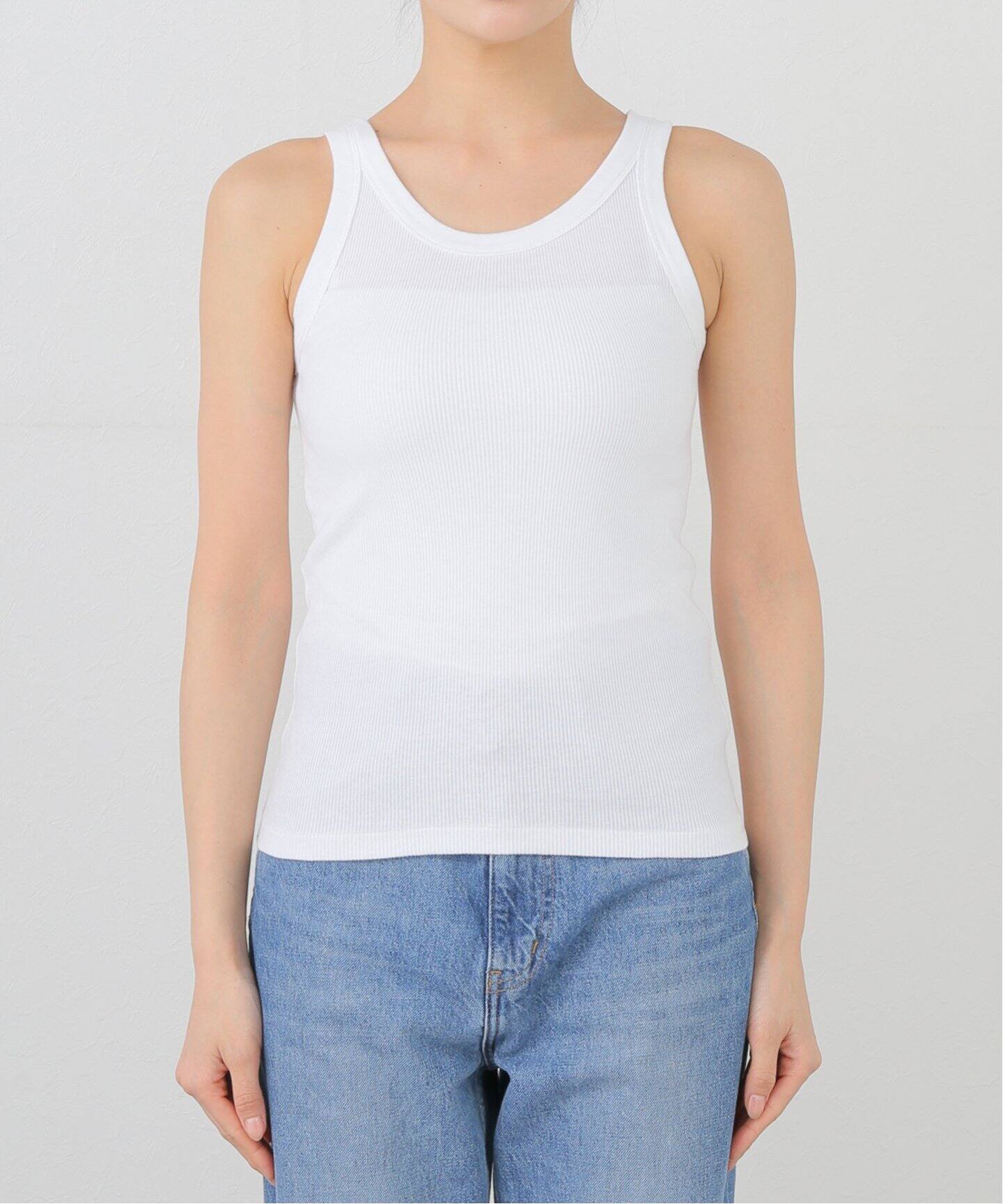 mm　まとめ買い　anuke Tanktop 2点 anuke Basic Rib Tanktop（Tシャツ／カットソー）｜BOICE FROM