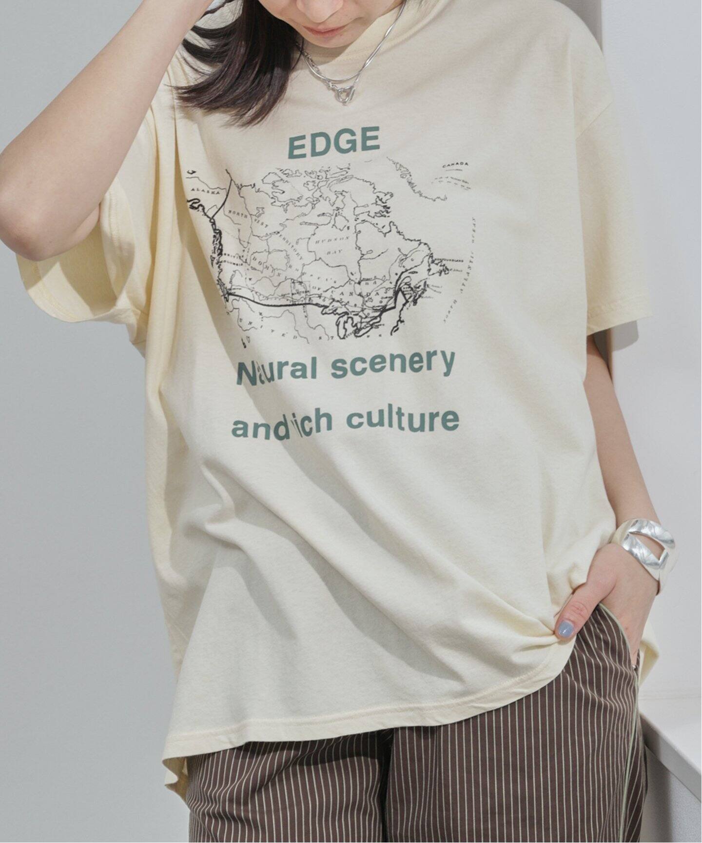 anuke Oversize Print T-shirts（Tシャツ／カットソー）｜BOICE