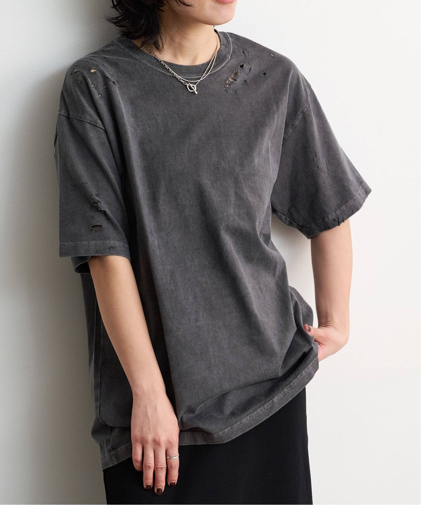 CLANE CRUSH DESIGN OVER TEE（Tシャツ／カットソー）｜BOICE FROM