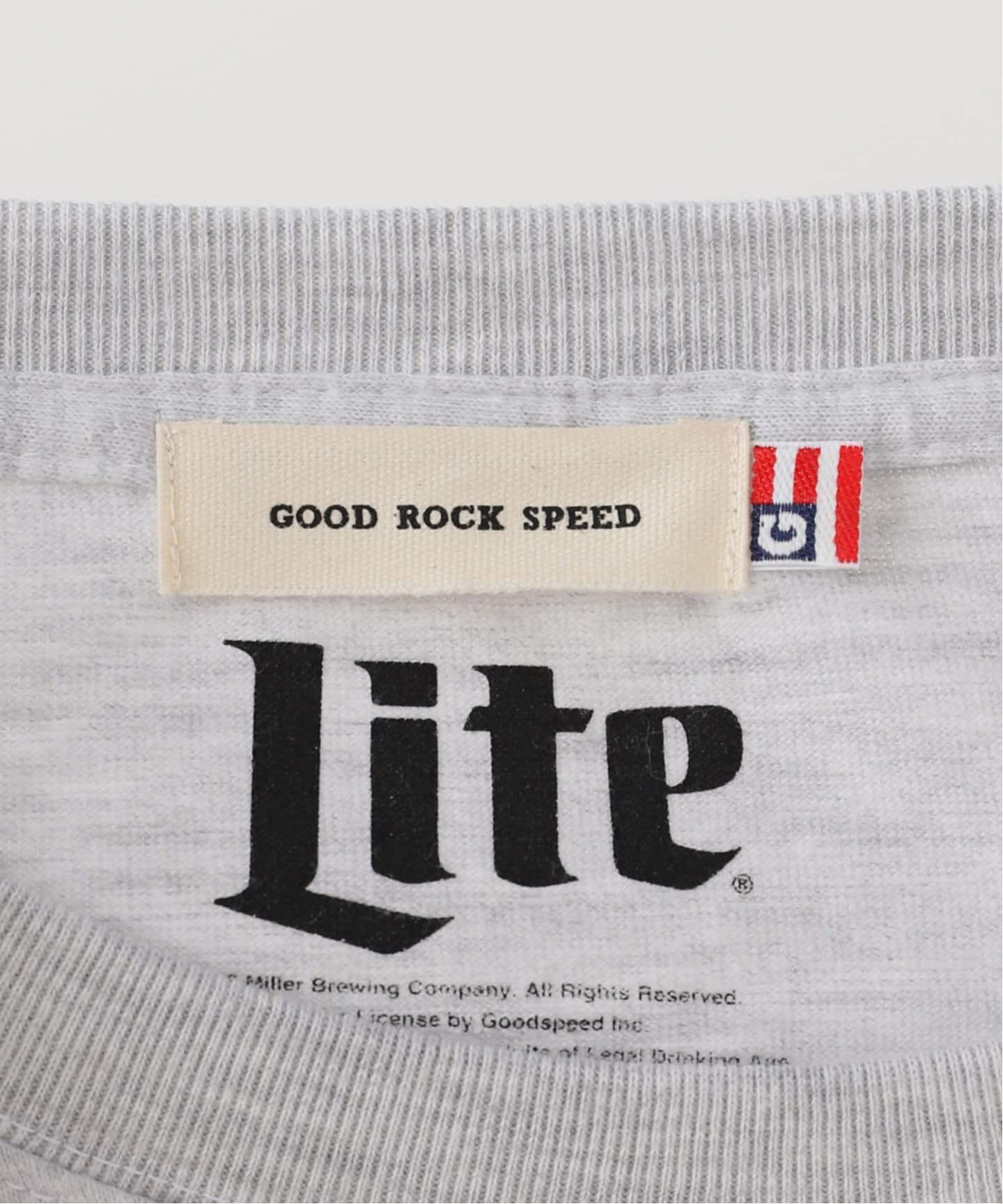新品タグ付　GOOD ROCK SPEED Miller LITE Tシャツ GOOD ROCK SPEED / Miller LITE Tシャツ ホワイト