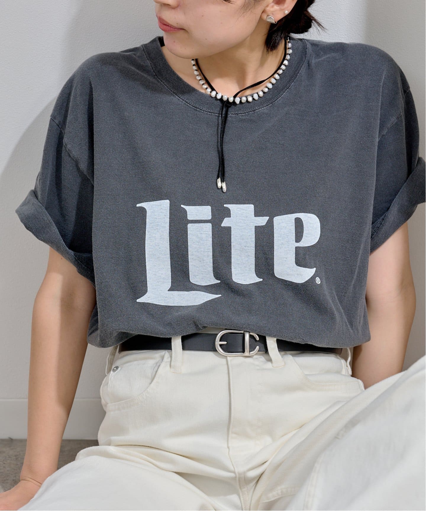 GOOD ROCK SPEED Miller LITE ロゴプリントT（Tシャツ