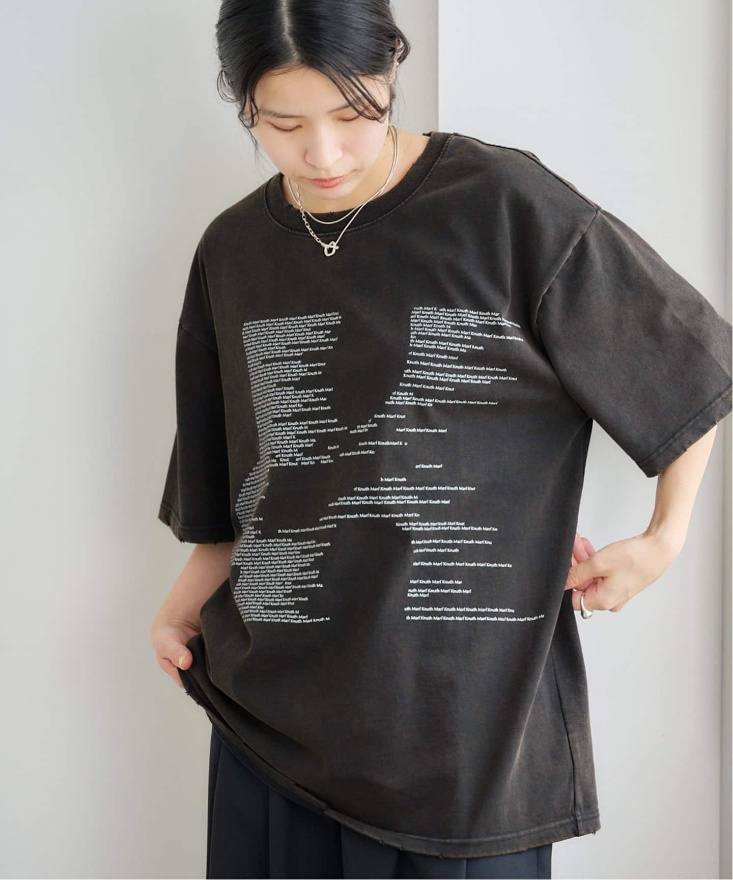 トップス kmk KnuthMarf K error design T shirt KM25SUN04（Tシャツ