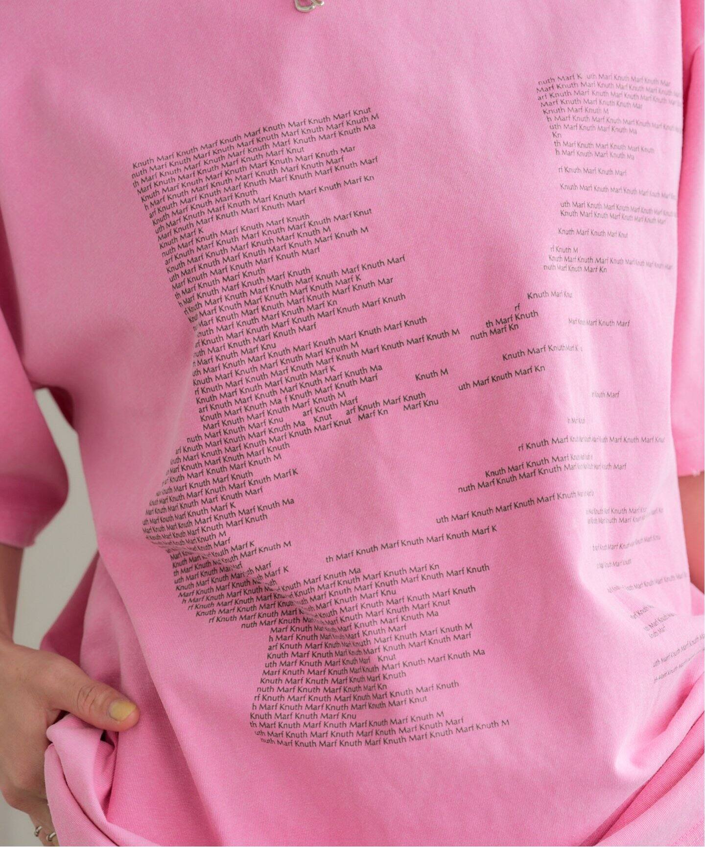 【試着のみ】Knuth Marf スプリングラガーシャツ ブラウン ピンク Knuth Marf - spring rugger shirt (unisex) / スプリング