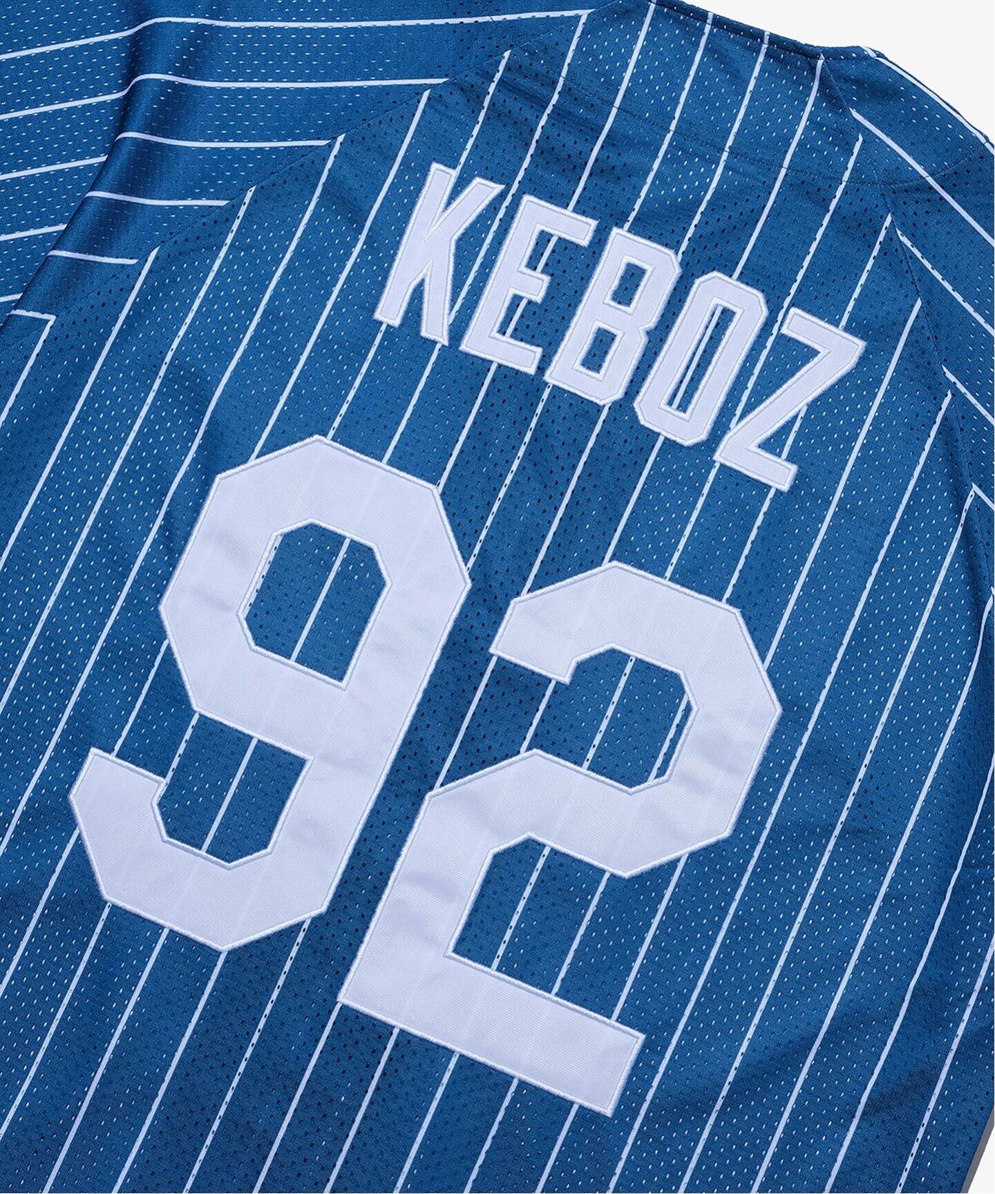 MESH STRIPE BASEBALL JERSEY（その他トップス）｜KEBOZ（ケボズ）の