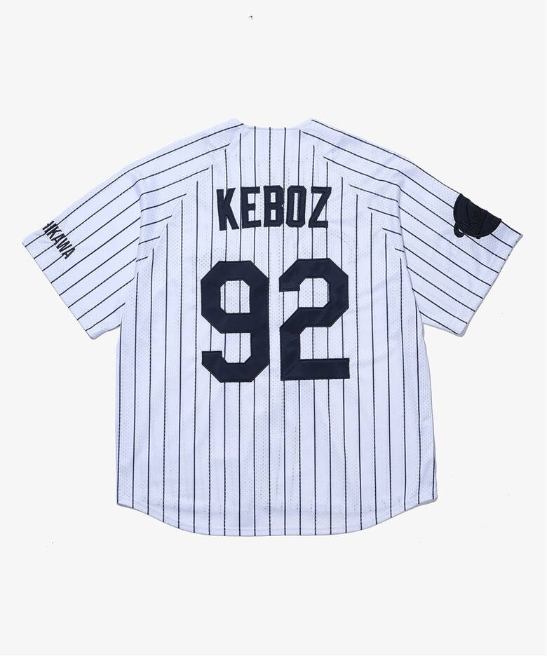 MESH STRIPE BASEBALL JERSEY（その他トップス）｜KEBOZ（ケボズ）の 