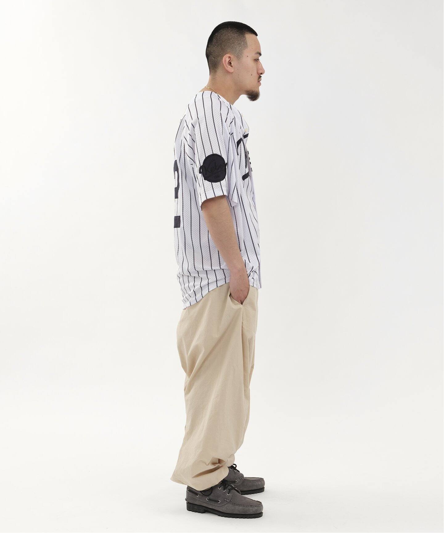 トップス MIYACHI KEBOZ BASEBALL SHIRT KEBOZ x MIYACHI x TOKYO 23 BASEBALL SHIRT BLACK （ケボズ x