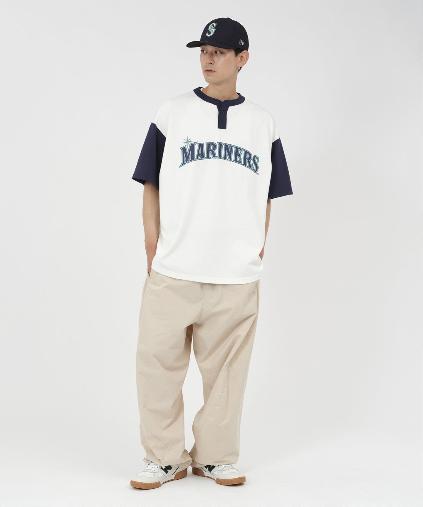 KEBOZ x MLB SEATTLE MARINERS ROUND HEM H（Tシャツ
