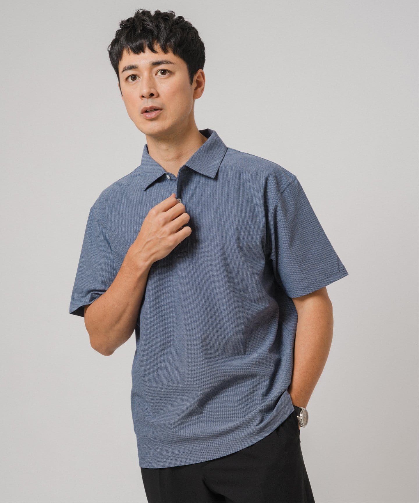 AVONTADE ポロシャツ Half Zip Polo S/S - Bricklayer *A vontade アボンタージ直営店