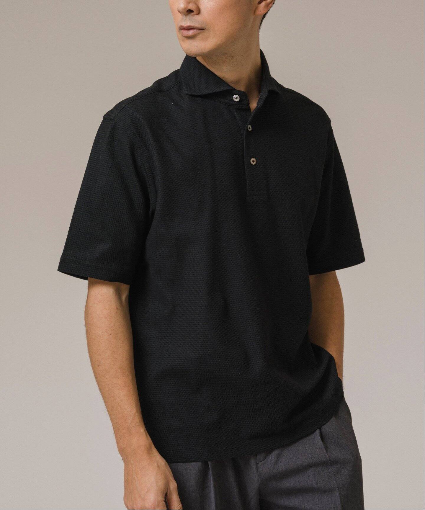 未使用　クロノス　ポロシャツ　Mサイズ 日産オンラインショップ：PREMIUM ポロシャツ ブラック