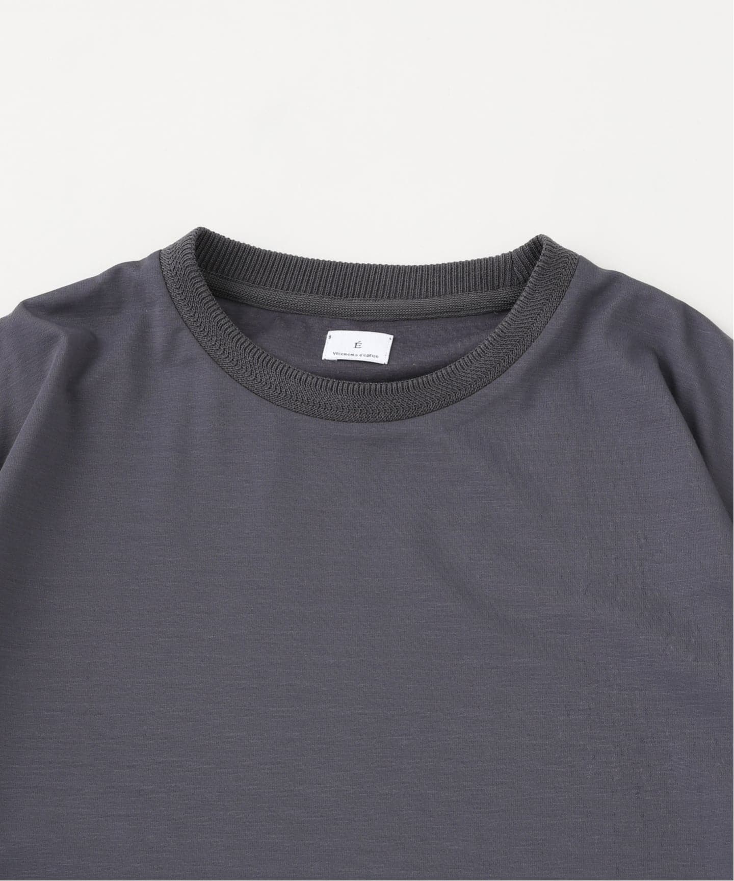 E. SILK MIX JQ NECK Tシャツ（Tシャツ／カットソー）｜EDIFICE