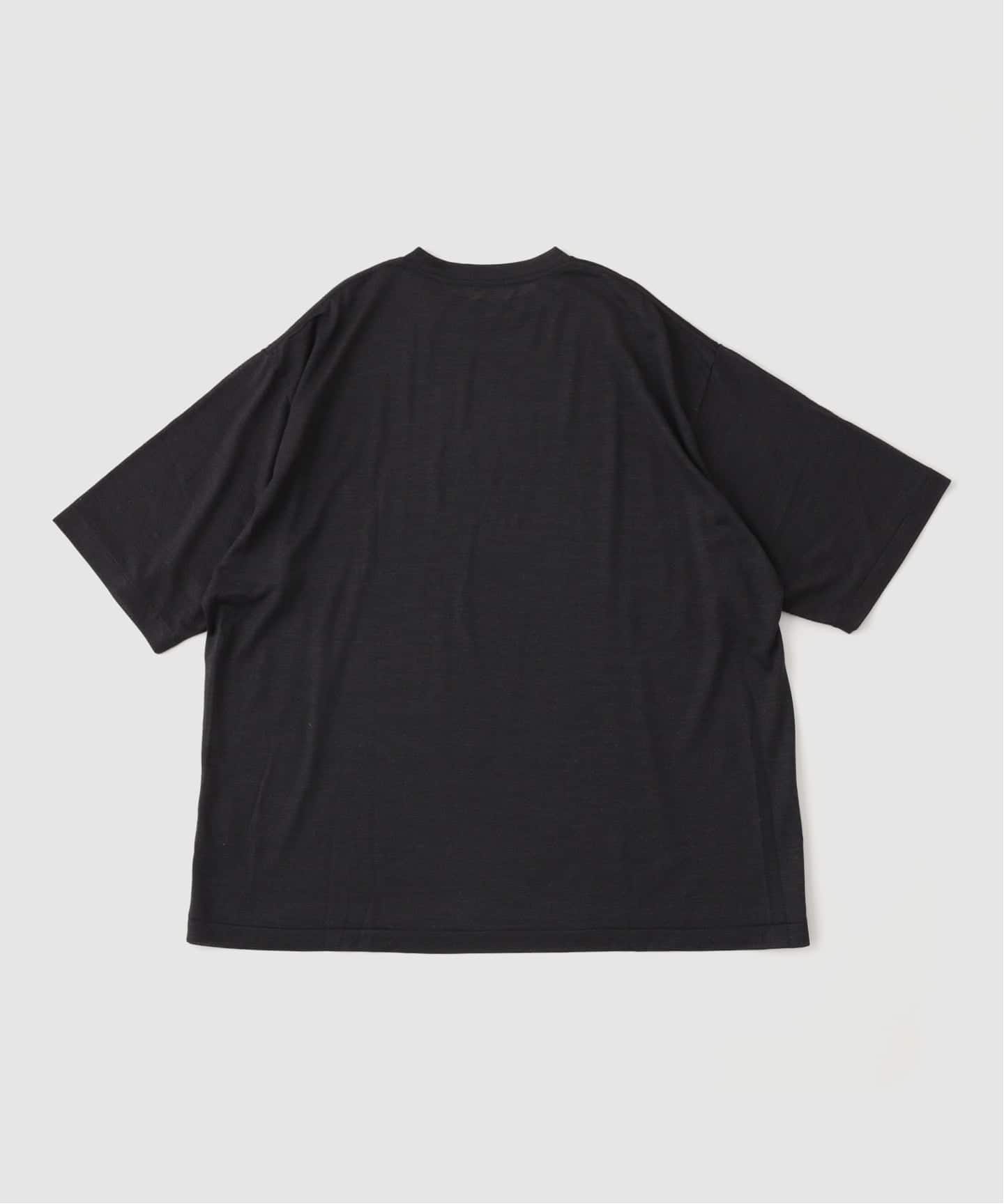 COMOLI (コモリ) ウールメッシュ ハンソデTシャツ（Tシャツ