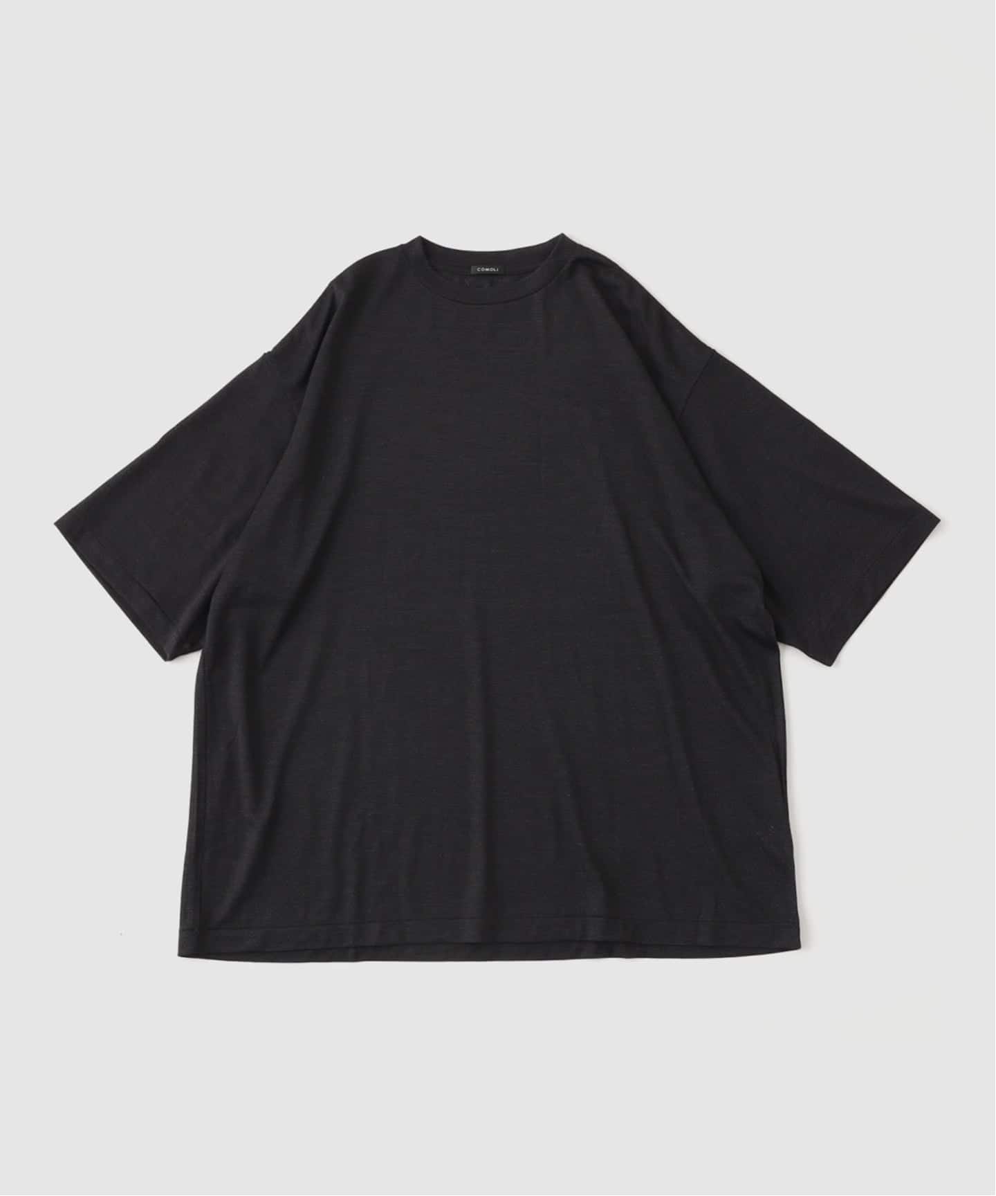 COMOLI (コモリ) ウールメッシュ ハンソデTシャツ（Tシャツ