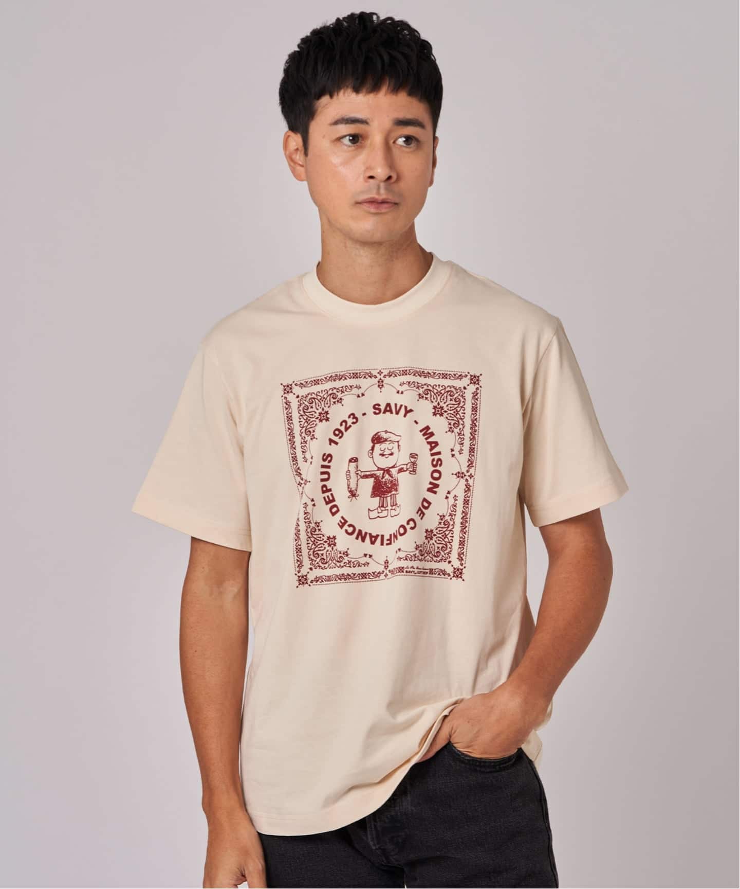 GIFT SHOP (ギフトショップ) 別注 Savy T shirt Bandana（Tシャツ