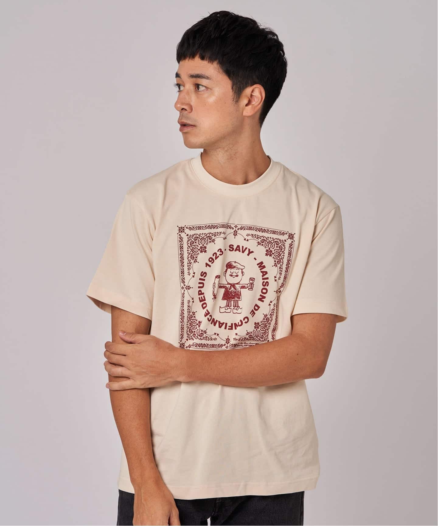 GIFT SHOP (ギフトショップ) 別注 Savy T shirt Bandana（Tシャツ