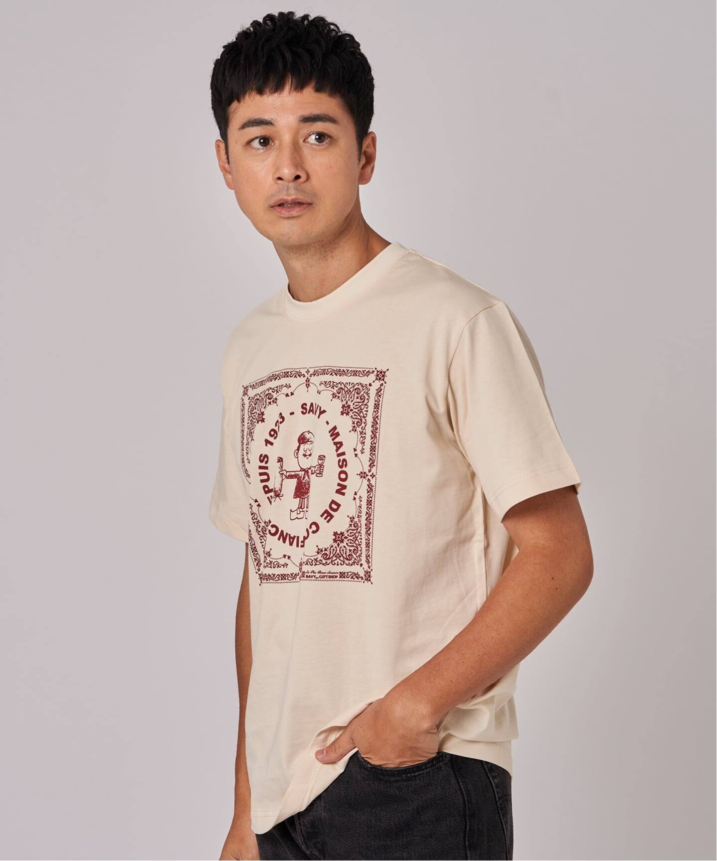 ザ・ビューティフル・サウス ツアーTシャツ M ベージュ GIFT SHOP (ギフトショップ) 別注 Savy T shirt Bandana（Tシャツ