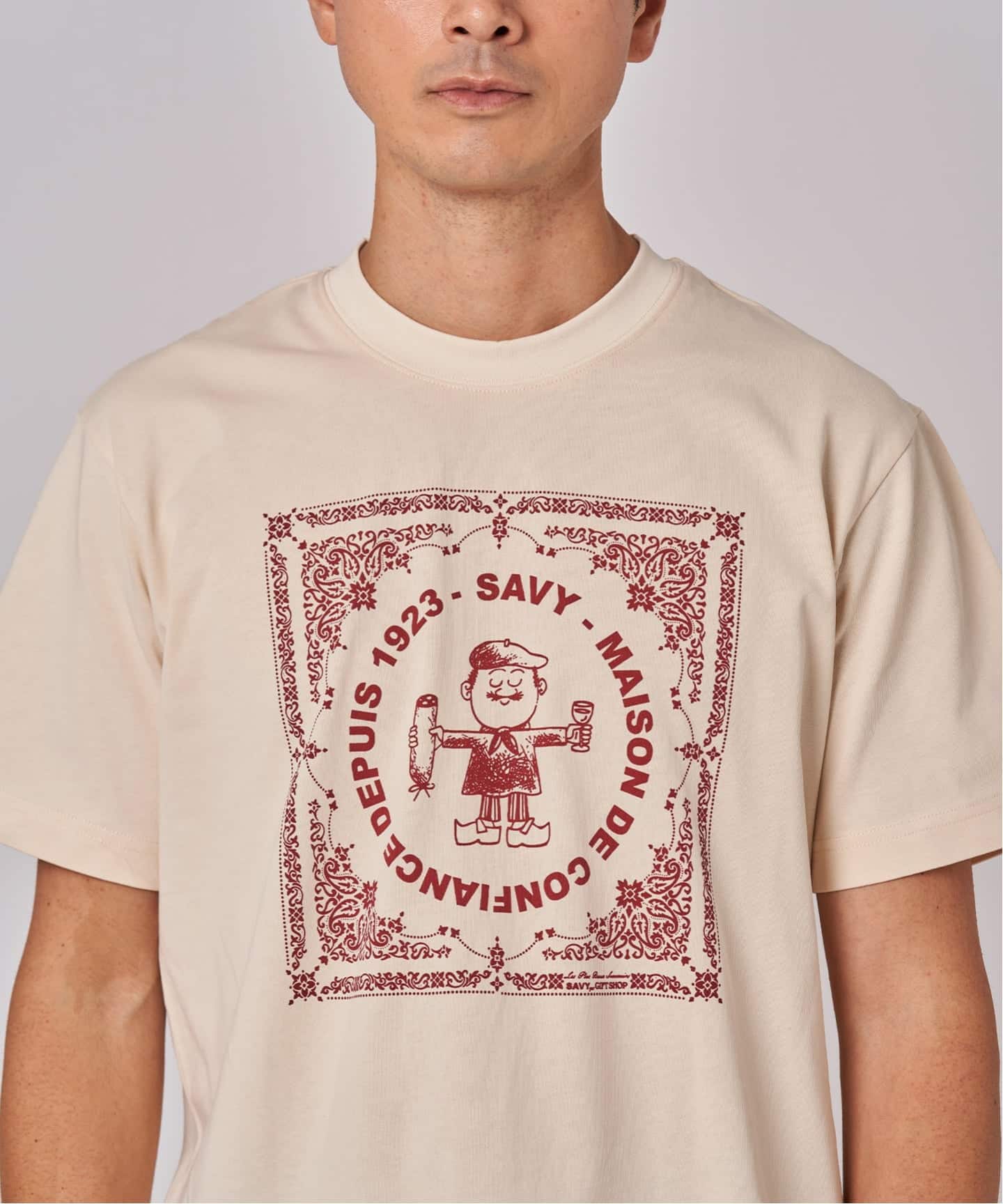 GIFT SHOP (ギフトショップ) 別注 Savy T shirt Bandana（Tシャツ