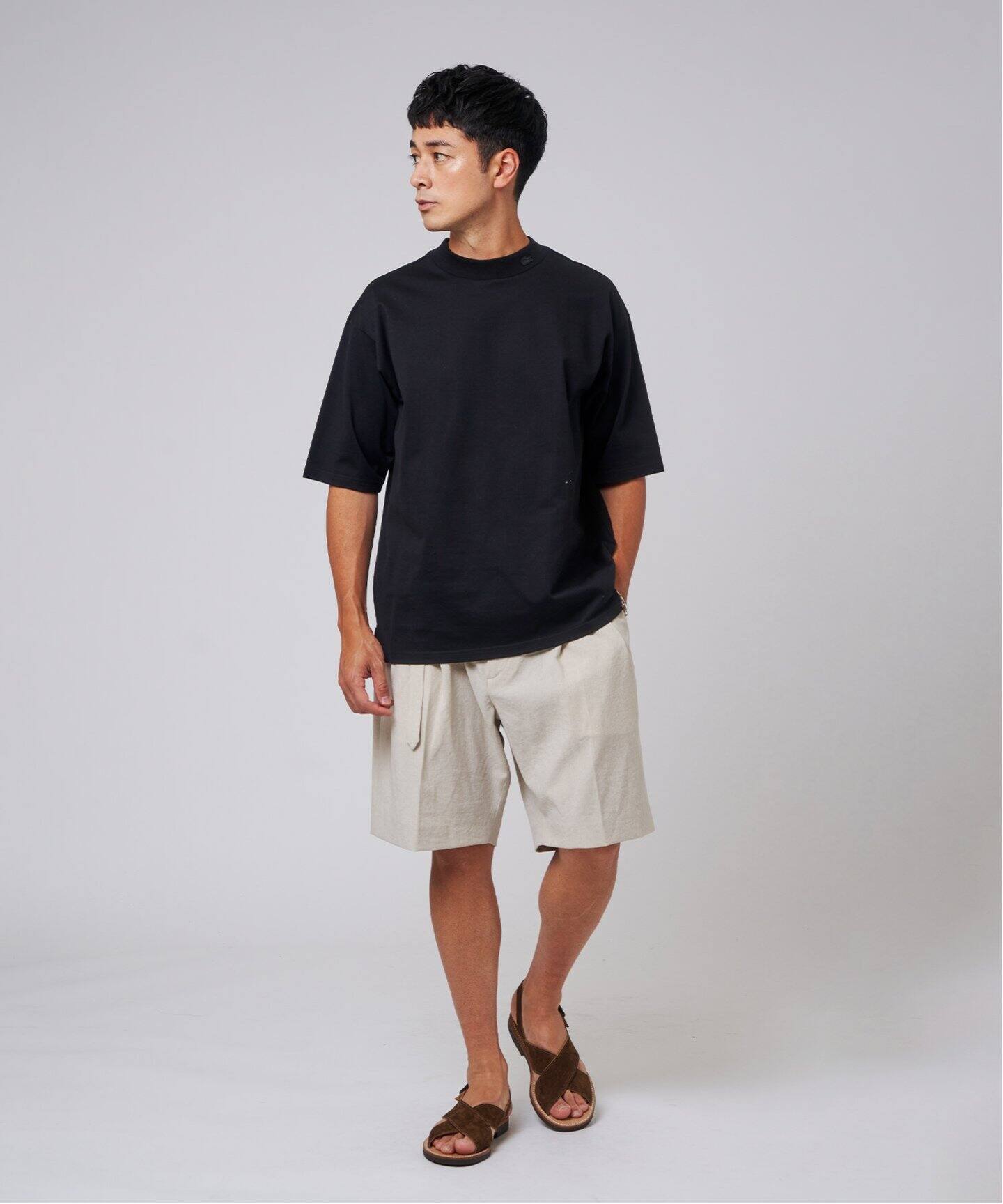 LACOSTE (ラコステ) 別注 モックネック Tシャツ（Tシャツ／カットソー