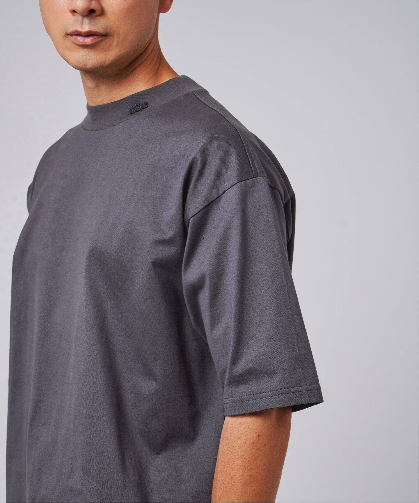 別注品。LACOSTE for EDIFICE モックネックTシャツ LACOSTE (ラコステ) 別注 モックネック Tシャツ(Tシャツ
