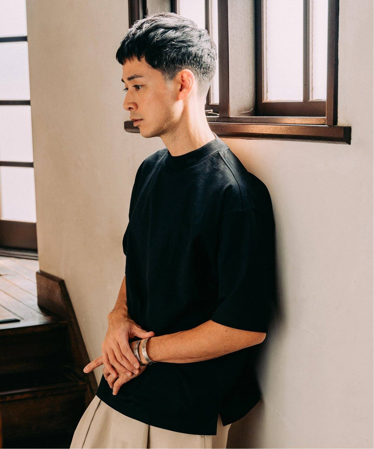 LACOSTE (ラコステ) 別注 モックネック Tシャツ（Tシャツ／カットソー