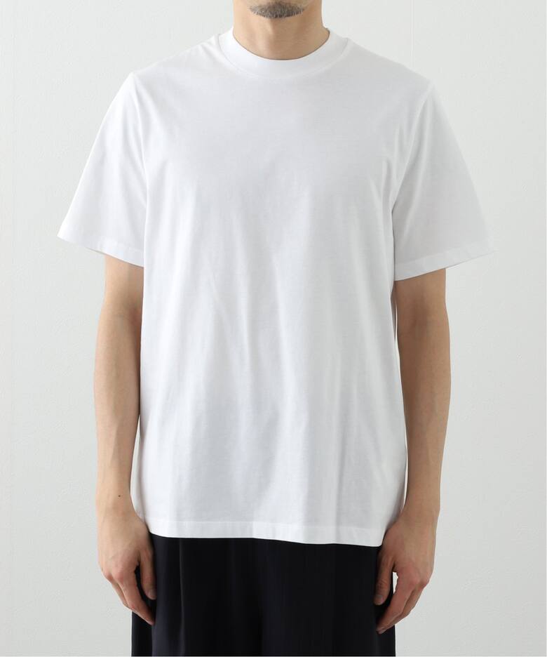 JIL SANDER (ジルサンダー) RIBBED ROUND NECK T-SHIRT 