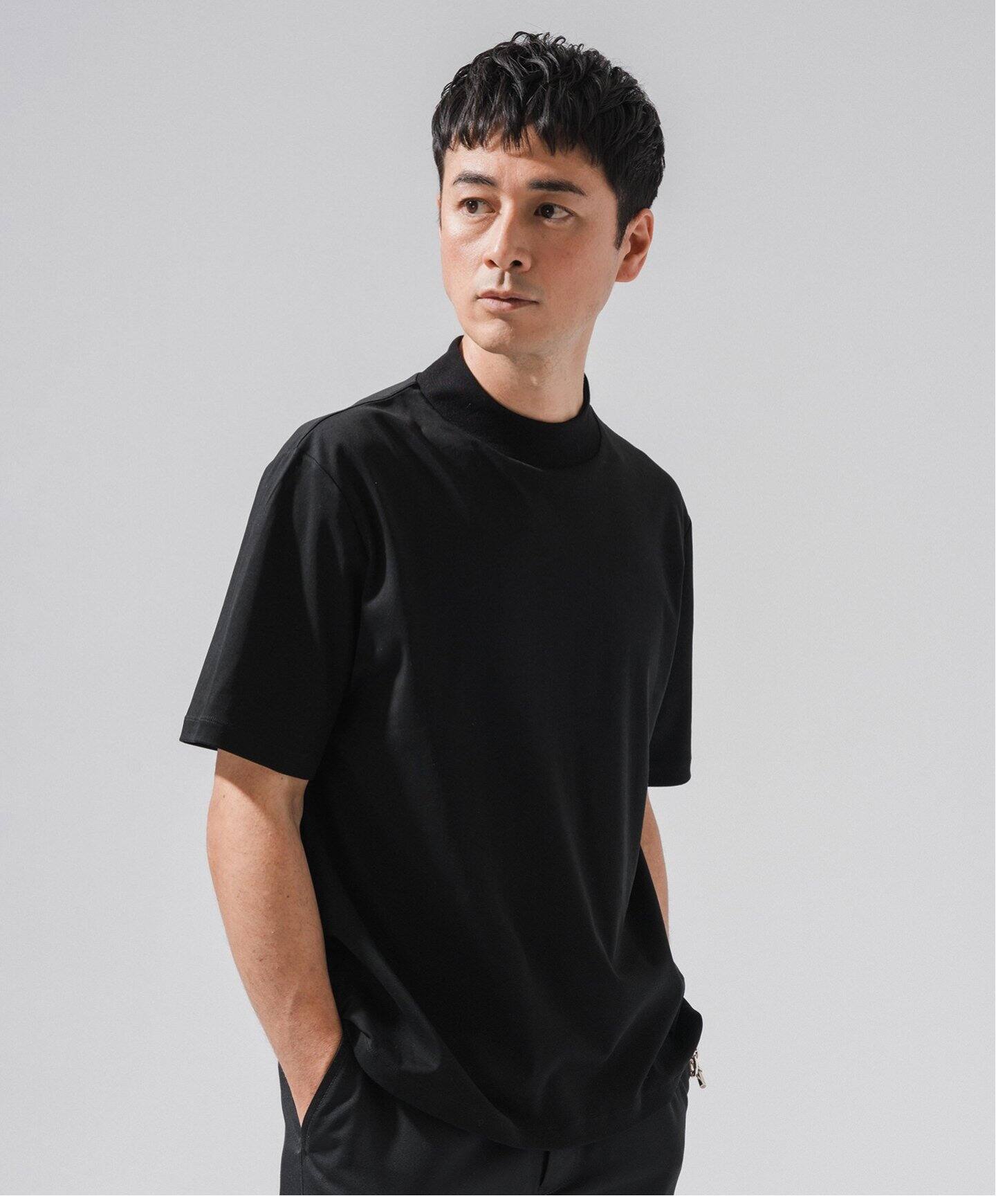 nomiamo (ノミアモ) 別注 スヴィンコットン モックネック ワイドT