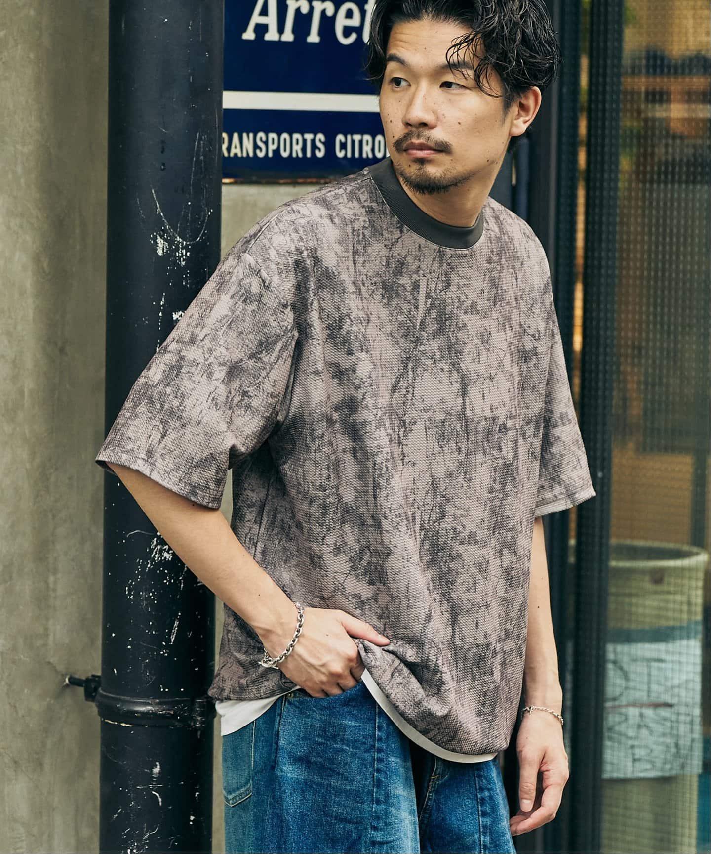 アブストラクトパターン スピンドルTシャツ（Tシャツ