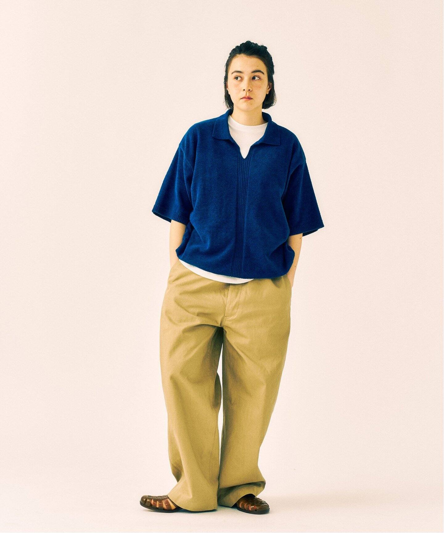 2010AW Bernhard Willhelm チュニック ネイビー S 2010s Bernhard Willhelm Denim Bomber with Elasticated
