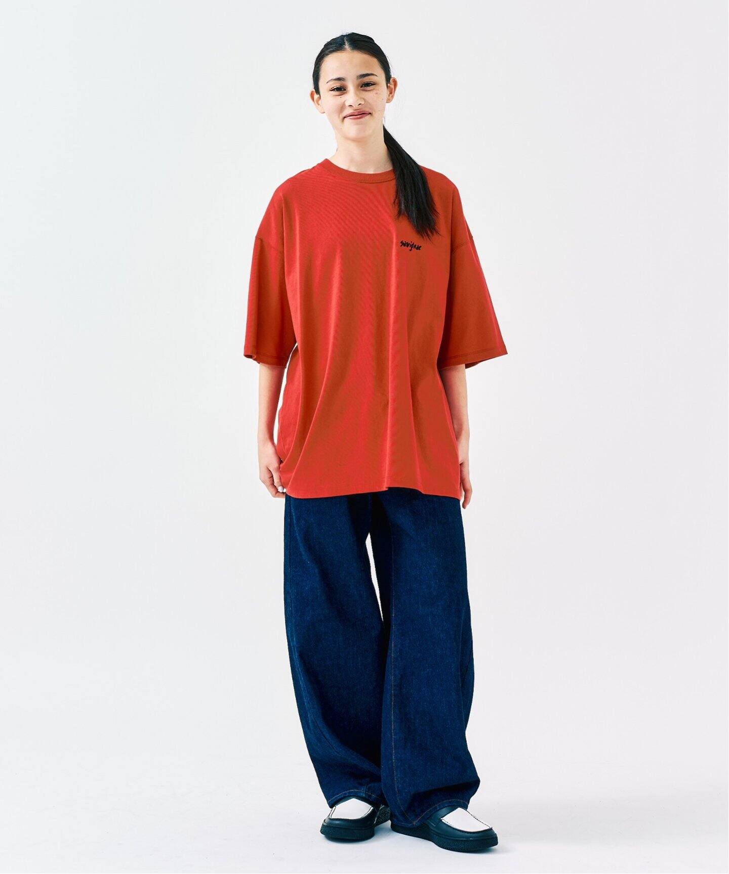 SAVIGNAC サヴィニャック 別注 French Company プリントTシャツ