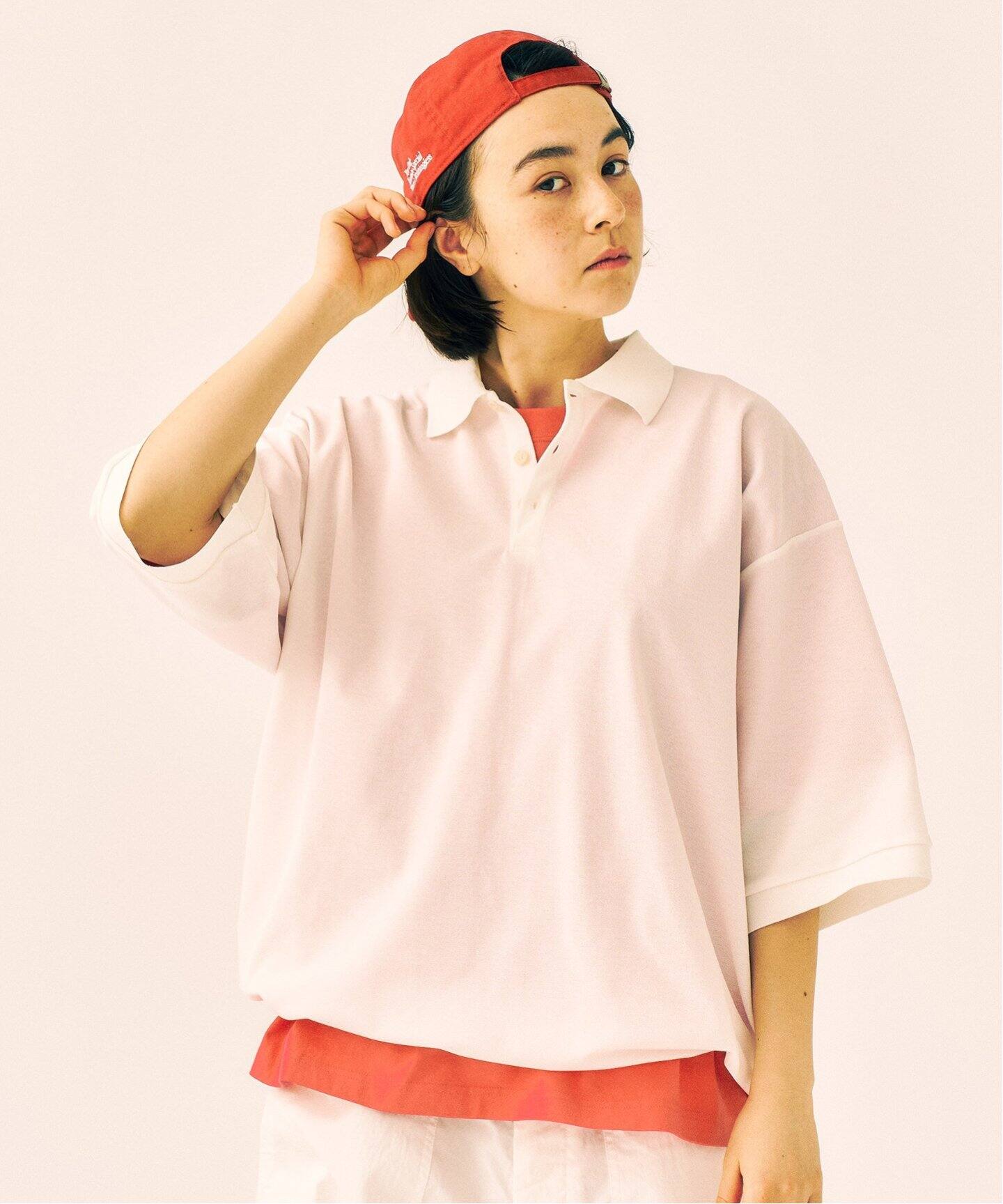 ENFOLD ストレッチカノコ 立体スリーブポロSHIRT エンフォルド ENFOLD ストレッチカノコ 立体スリーブポロSHIRT エンフォルド