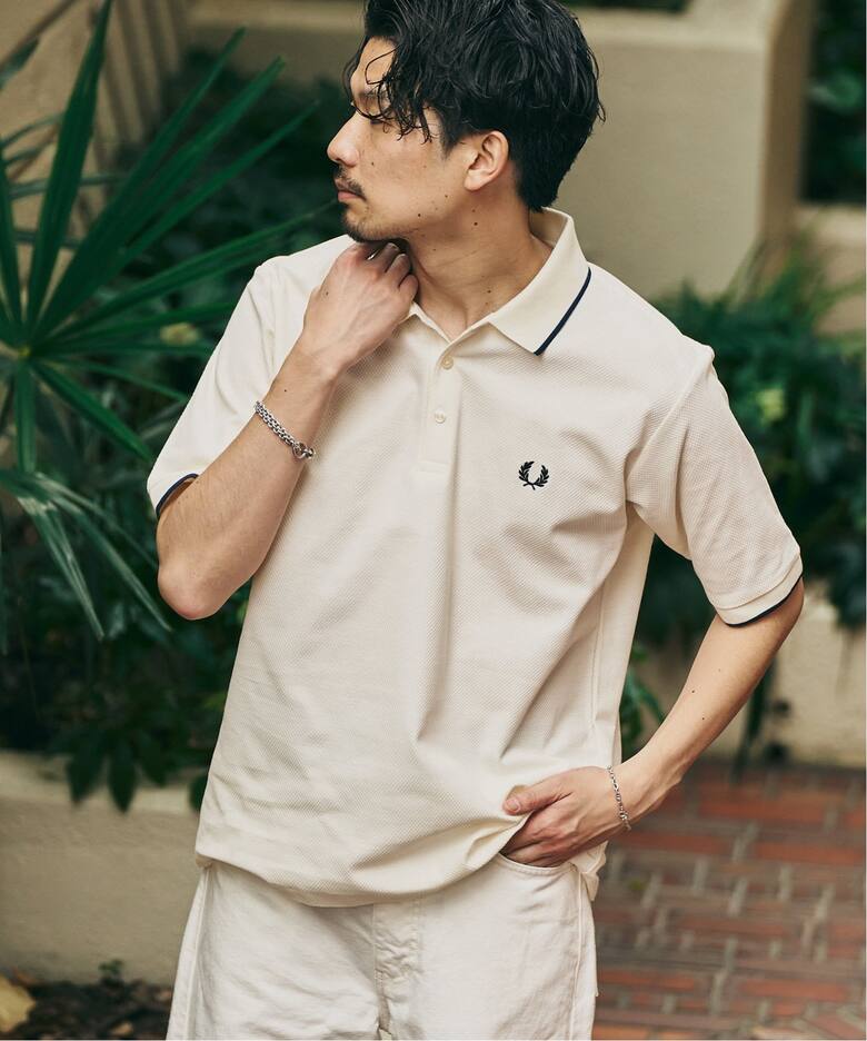 FRED PERRY 417別注 Textured Single Tipped Sh（ポロシャツ）｜417 
