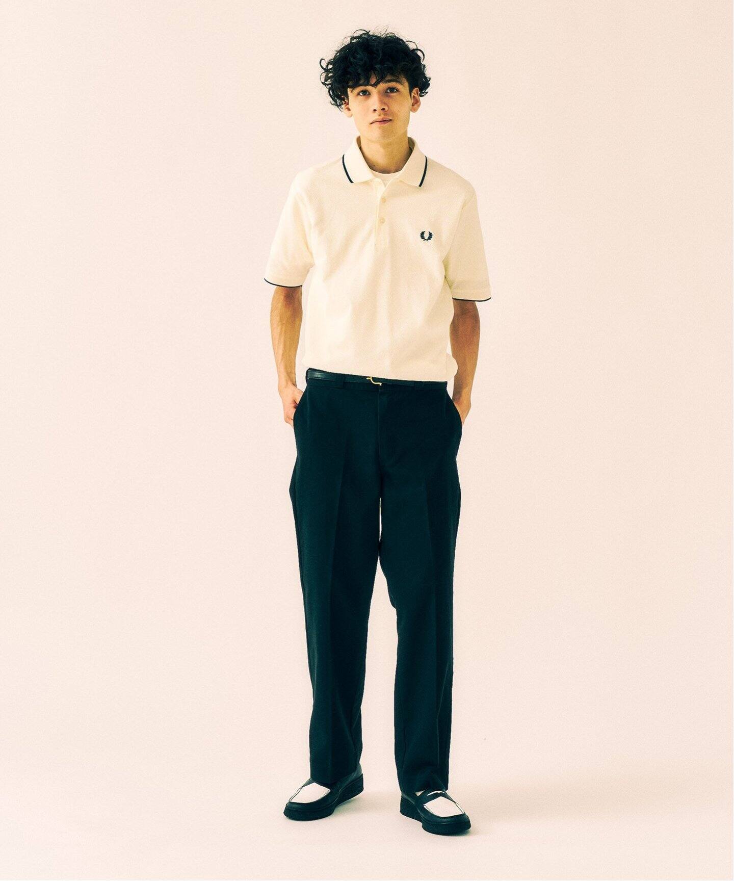 FRED PERRY 417別注 Textured Single Tipped Sh（ポロシャツ
