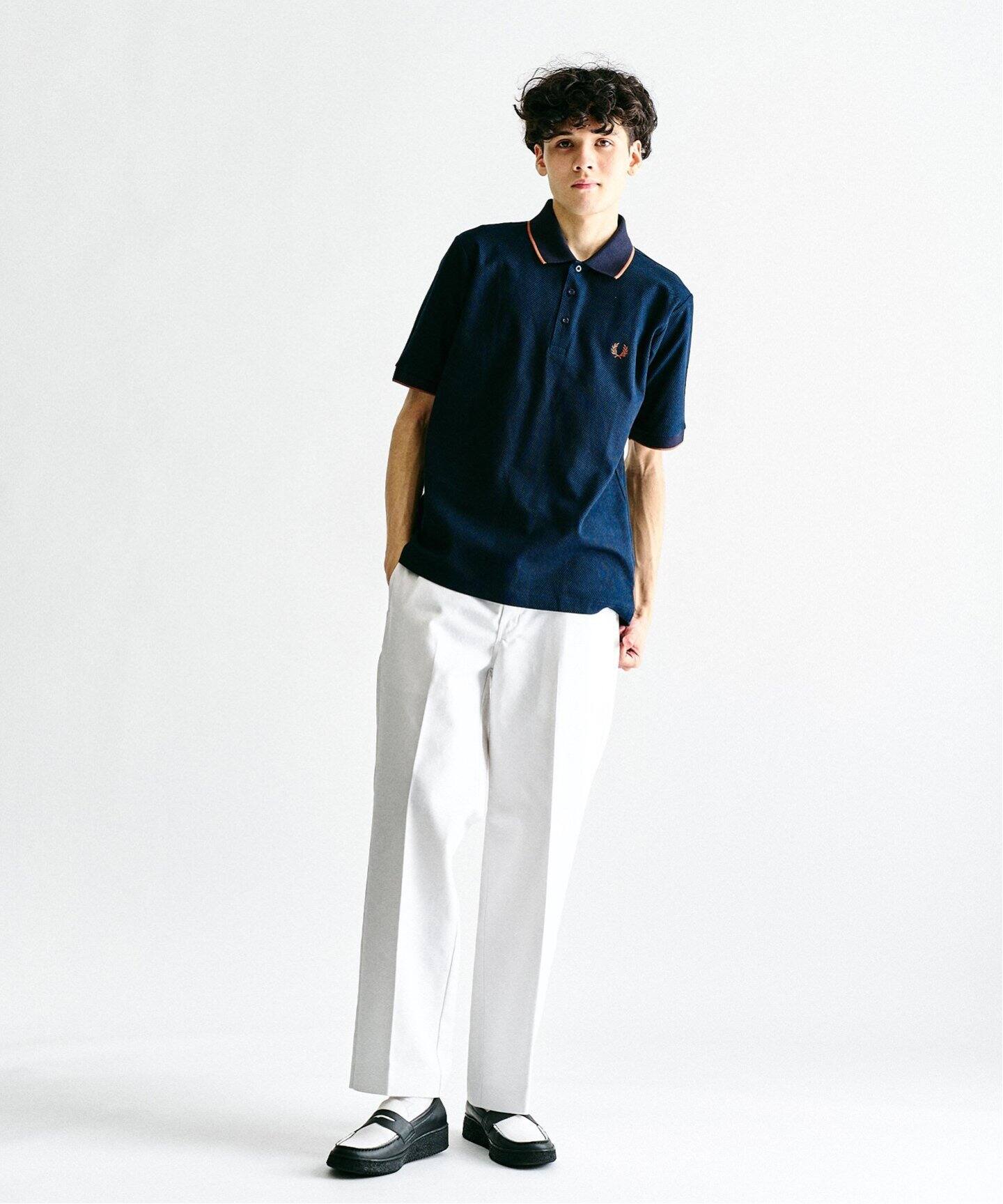 FRED PERRY 417別注 Textured Single Tipped Sh（ポロシャツ）｜417