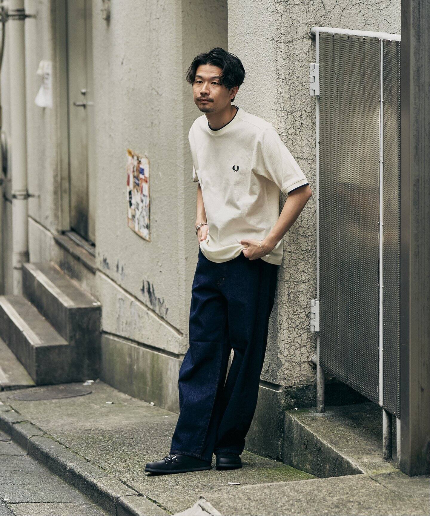 【新品】FRED PERRY 417別注 Tシャツ（ナチュラル_Ｌサイズ） 新品】FRED PERRY 417別注 Tシャツ（ナチュラル_Lサイズ