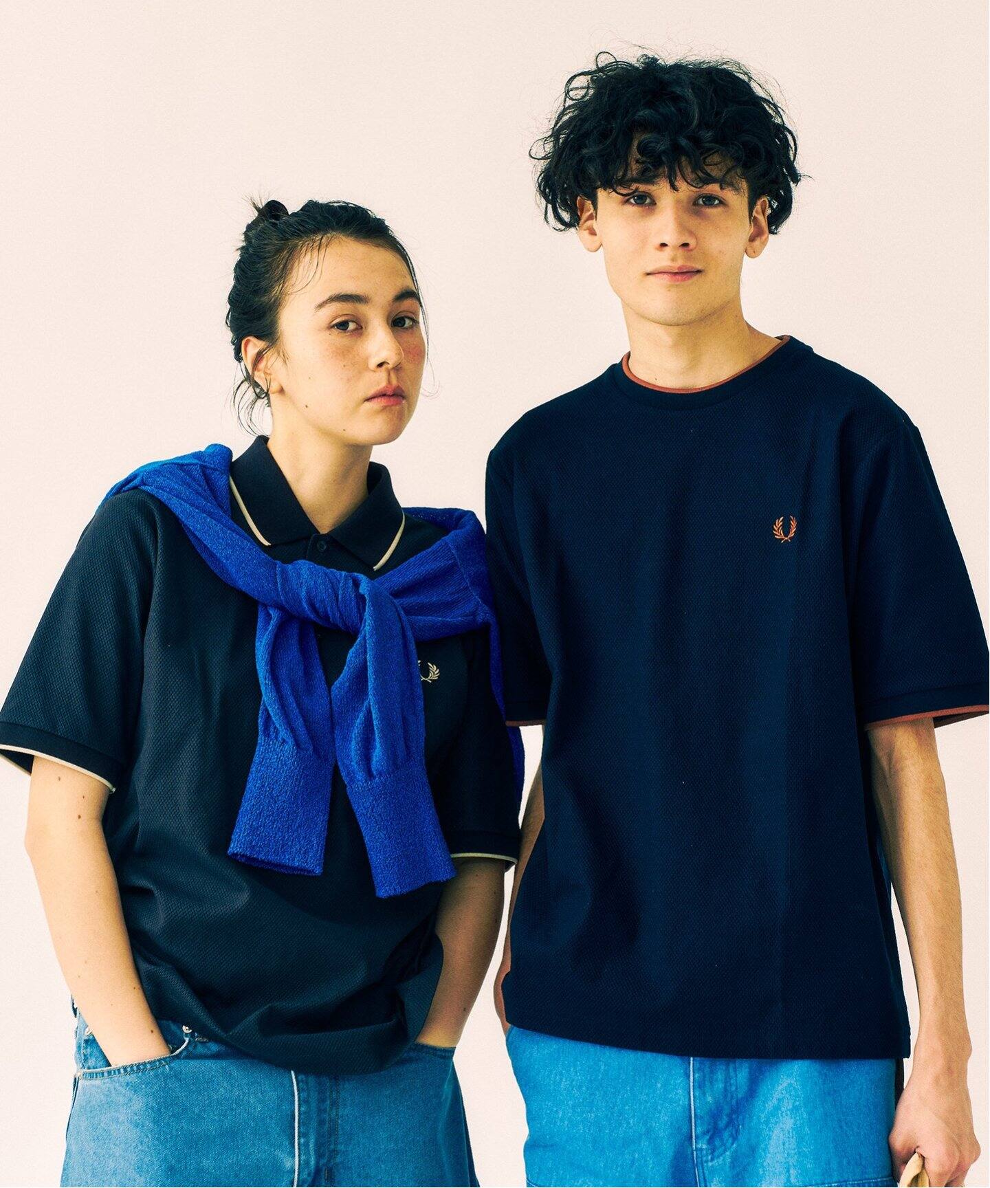 FRED PERRY 417別注 Textured Single Tipped Tシャツ（Tシャツ