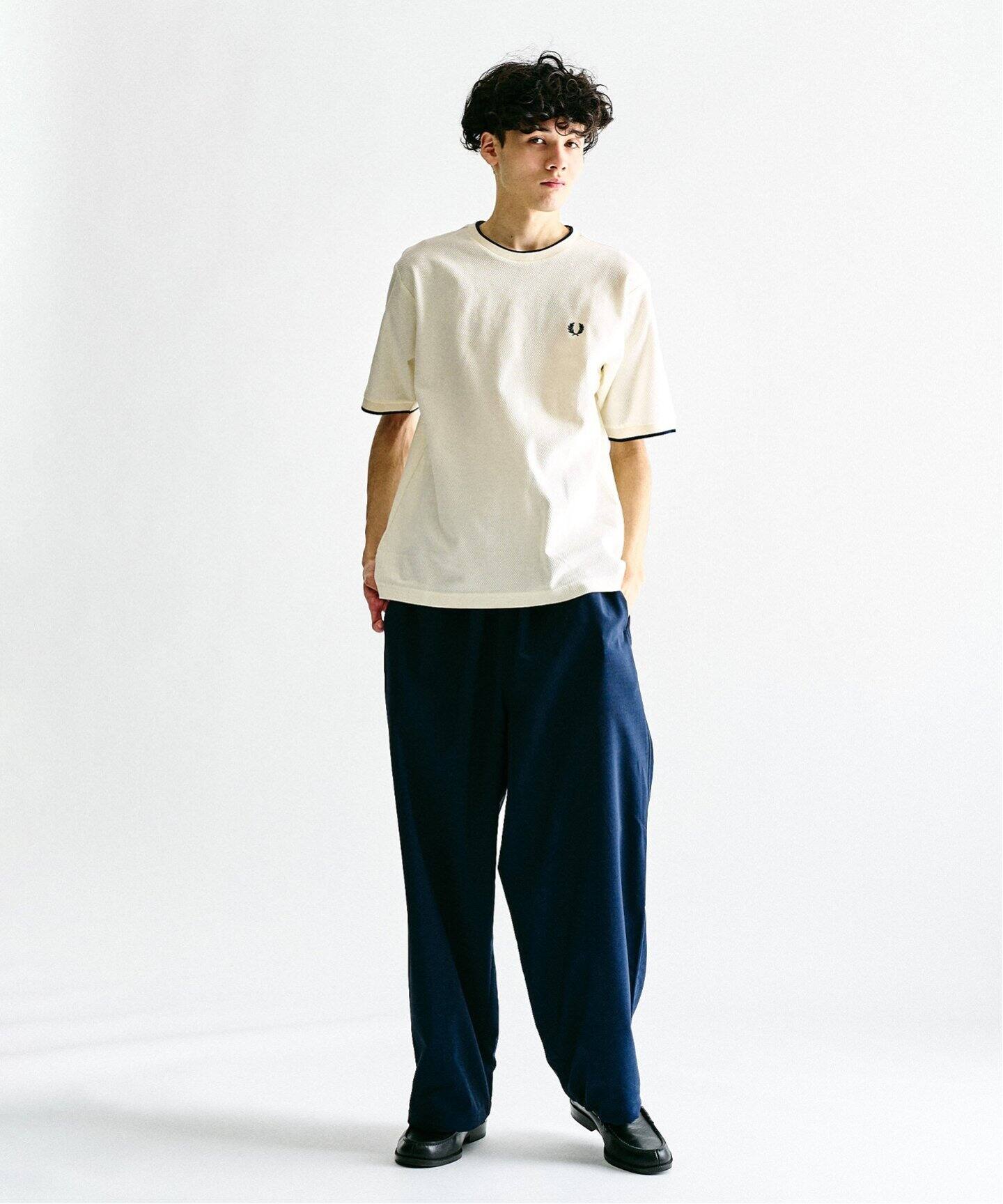 FRED PERRY 417別注 Textured Single Tipped Tシャツ（Tシャツ