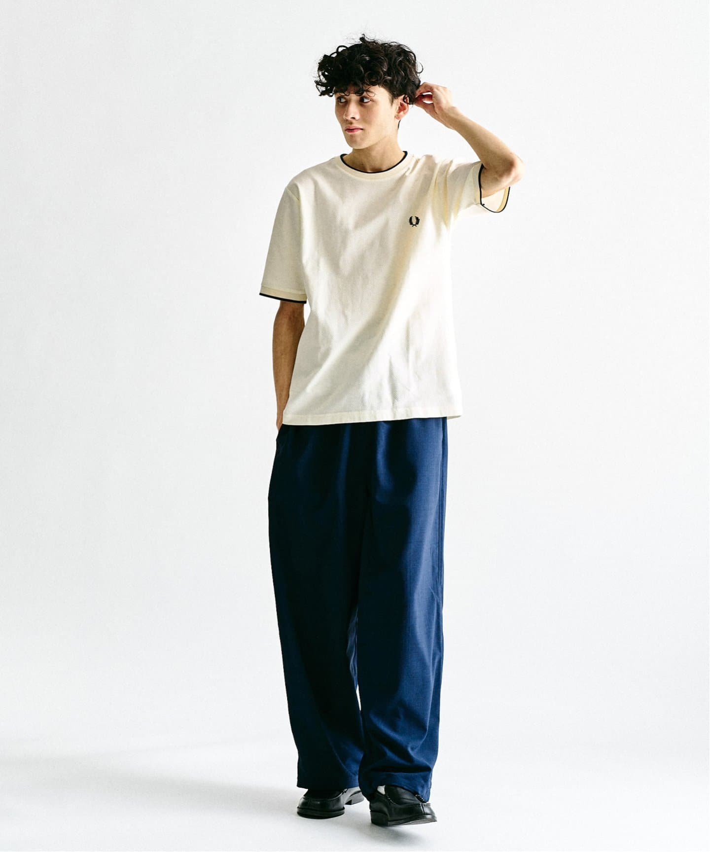 FRED PERRY 417別注 Textured Single Tipped Tシャツ（Tシャツ